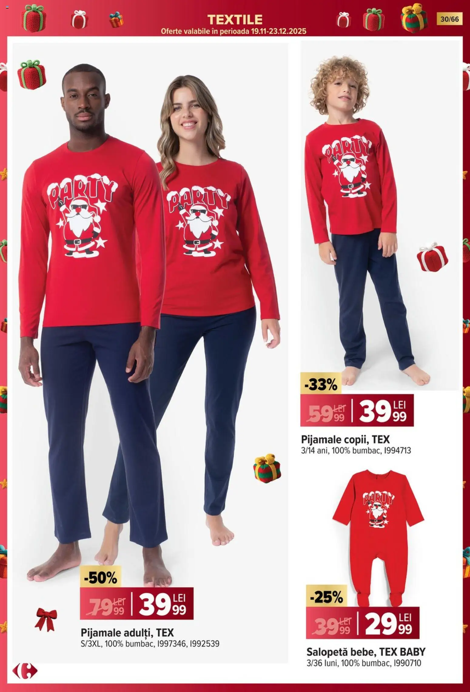 Noul catalog Carrefour – valabil de la 19.11.2025 | Pagină: 30 | Produse: Salopetă, Pijamale