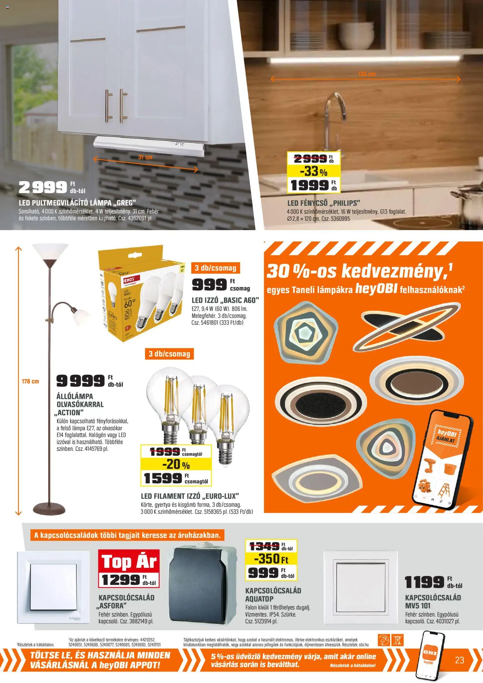 OBI akciós ujság - amely érvényes a következő dátumtól: 03.02.2026 | Oldal: 23