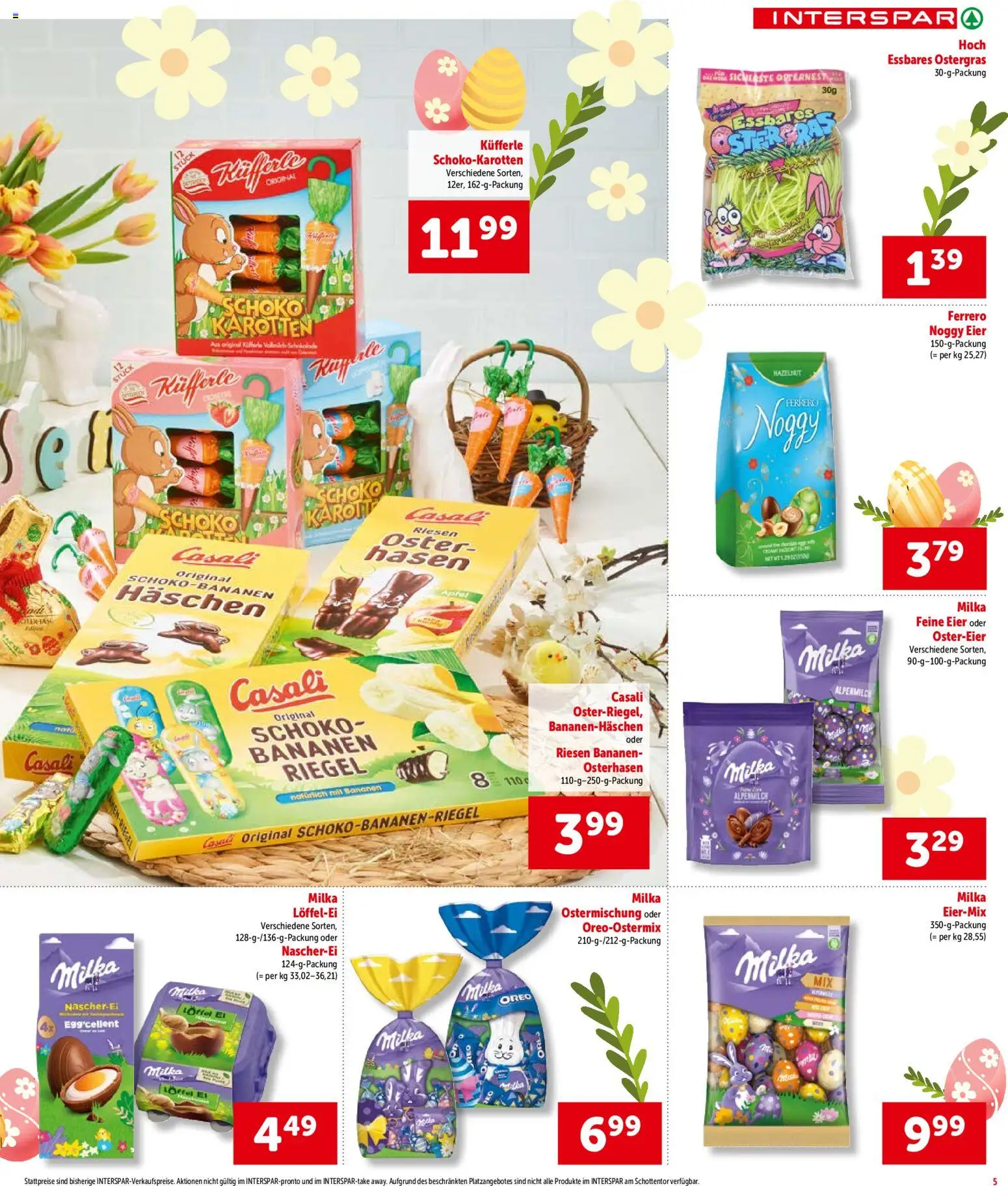 Interspar Flugblatt - Kärnten gültig ab 19.02.2026 | Seite: 5 | Produkte: Eier, Bananen