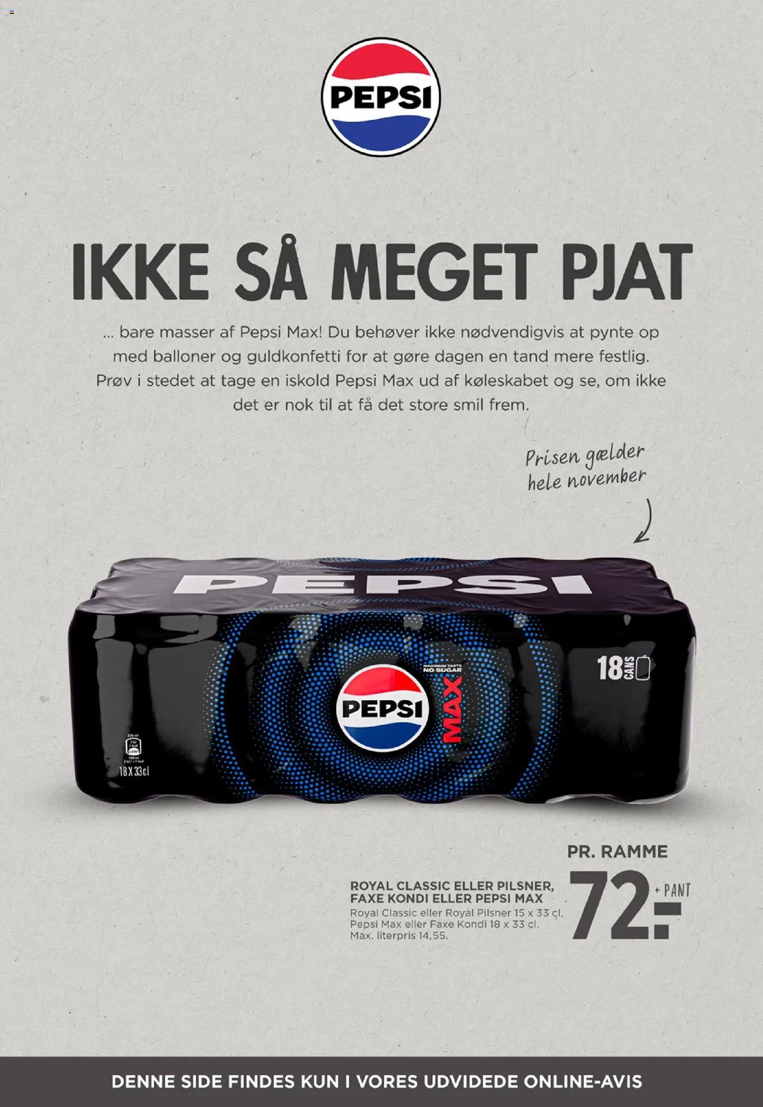 Meny tilbudsavis – gyldig fra 31.10.2025 | Side: 51 | Produkter: Faxe Kondi, Pepsi, Pepsi Max