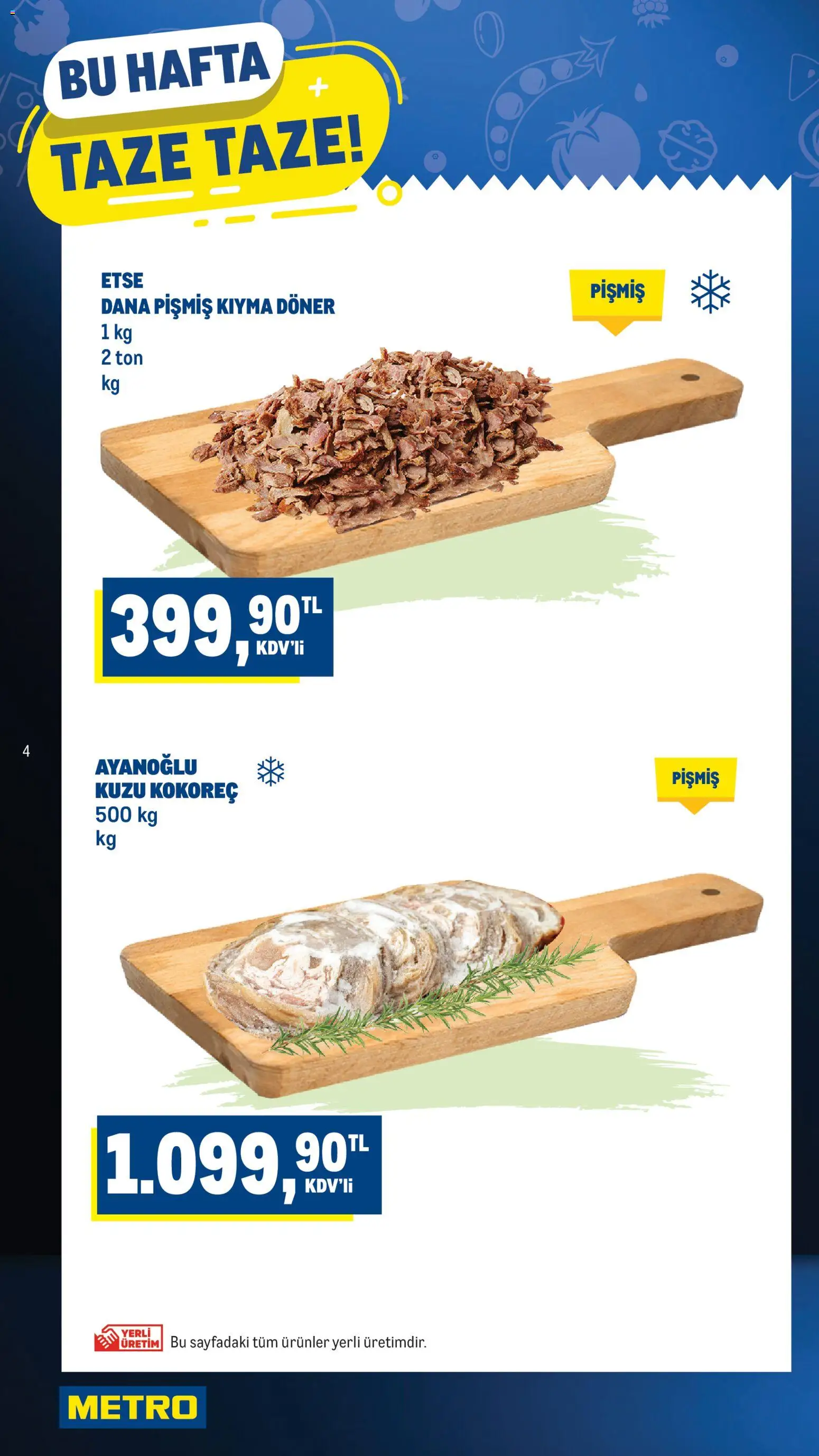 Metro Katalog - 26.11.2025 tarihinden itibaren geçerlidir | Sayfa: 4 | Ürünler: Döner, Kıyma