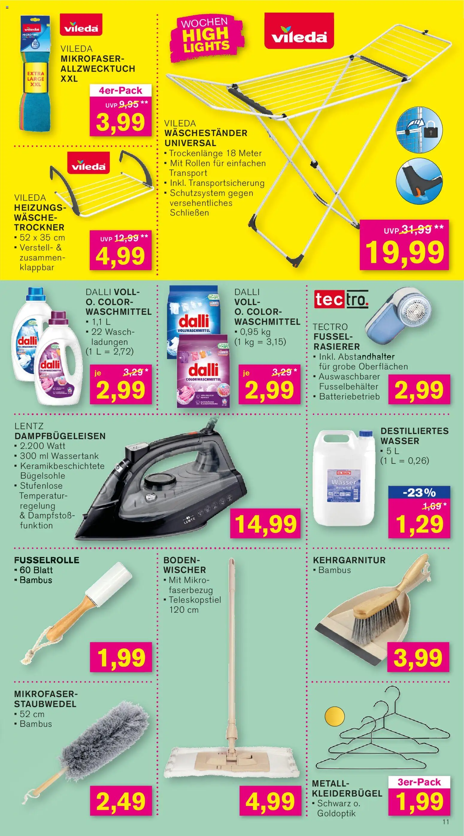 KODi Prospekt 	 – gültig ab 24.11.2025 | Seite: 11 | Produkte: Trockner, Rasierer, Wasser, Waschmittel