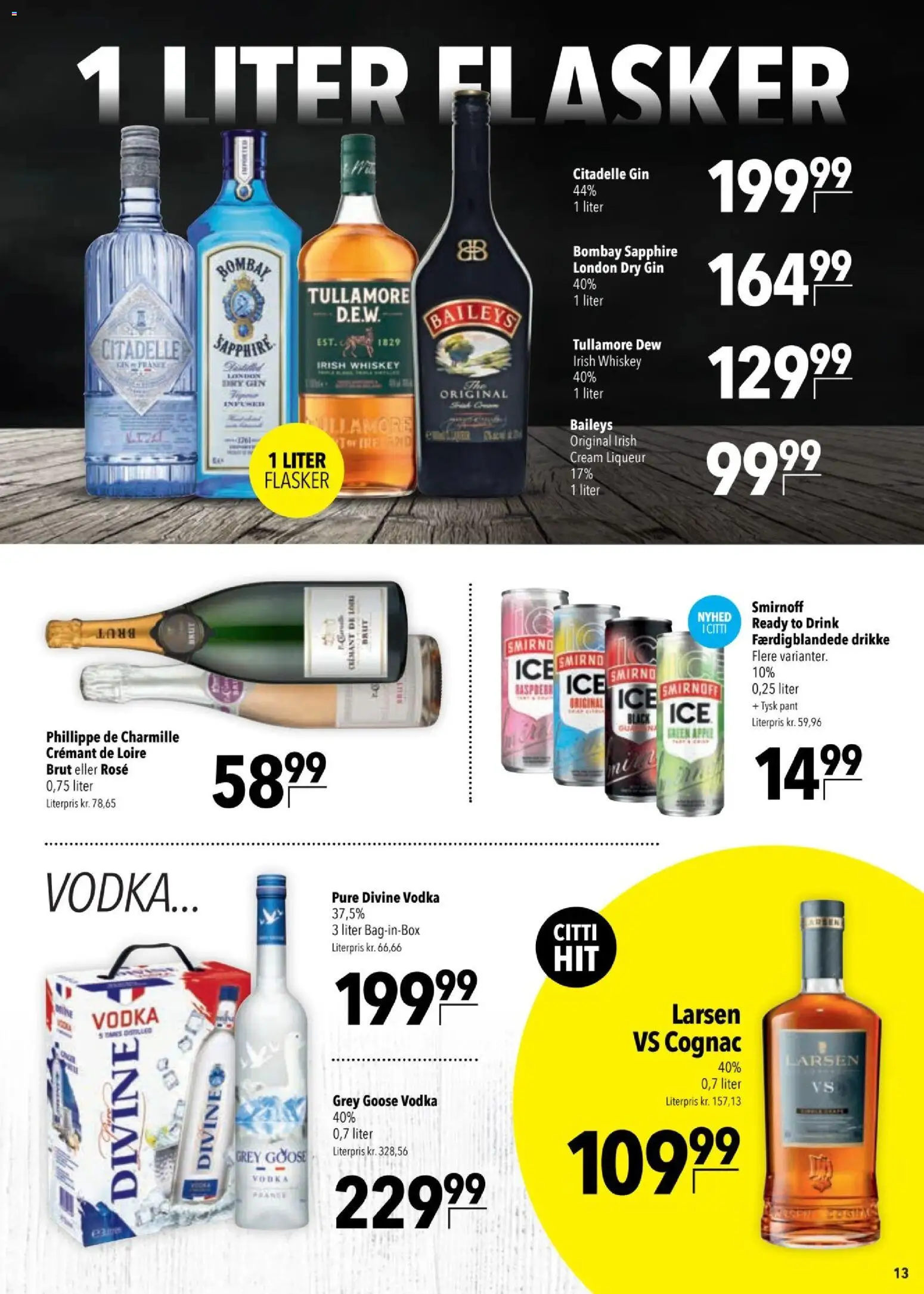 CITTI tilbudsavis – gyldig fra 24.02.2026 | Side: 13 | Produkter: Amendoins, Gin, Vodka