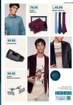 Manor Aktionen Frohes Fest für Grosse Kinder ab 06.11.2025 gültig | Seite: 29 | Produkte: Hemd, Pullover, Gürtel, Blazer
