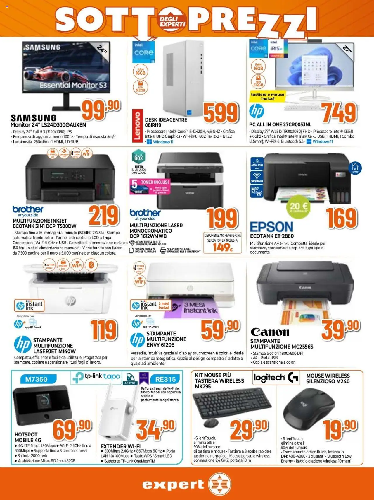 Volantino Expert del 02.10.2025 | Pagina: 9 | Prodotti: Tastiera, Toner, Stampa, Samsung