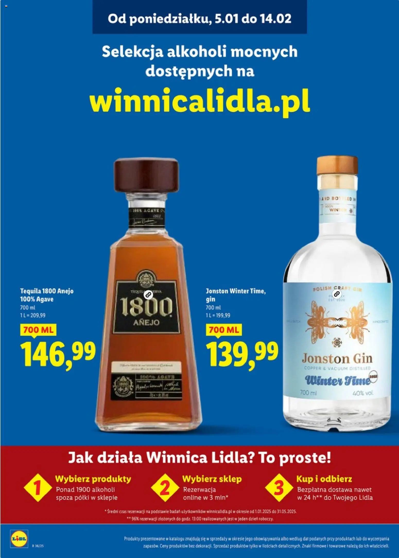Lidl Katalog alkoholi mocnych od 05.01.2026 | Strona: 23 | Produkty: Tequila, Gin