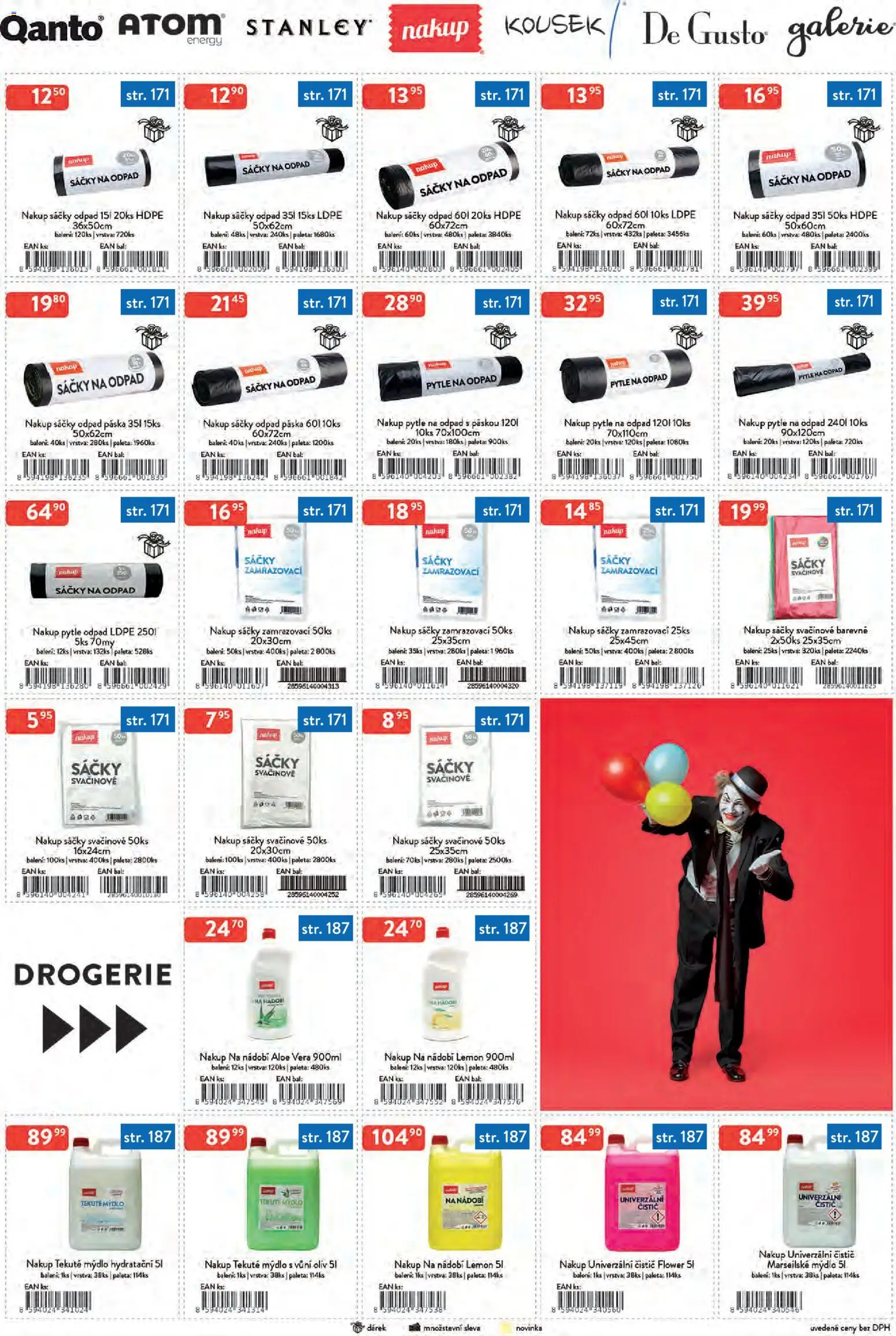 Astur & Qanto leták - Velkoobchod 12/2025 od 01.12.2025 | Strana: 12 | Produkty: Nádobí, Svačinové sáčky, Aloe vera, Pytle na odpad