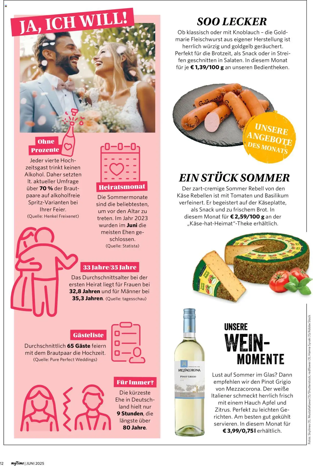 Combi - myTime Juni 2025 - gültig ab dem 01.06.2025 | Seite: 12 | Produkte: Käse, Tomaten, Knoblauch, Wein