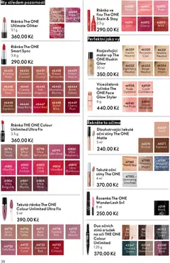 Náhled letáku Oriflame katalog č.15/2025 od 22.10.2025 | Strana: 38 | Produkty: Champagne, Řasenka, Oční stíny, Rtěnka