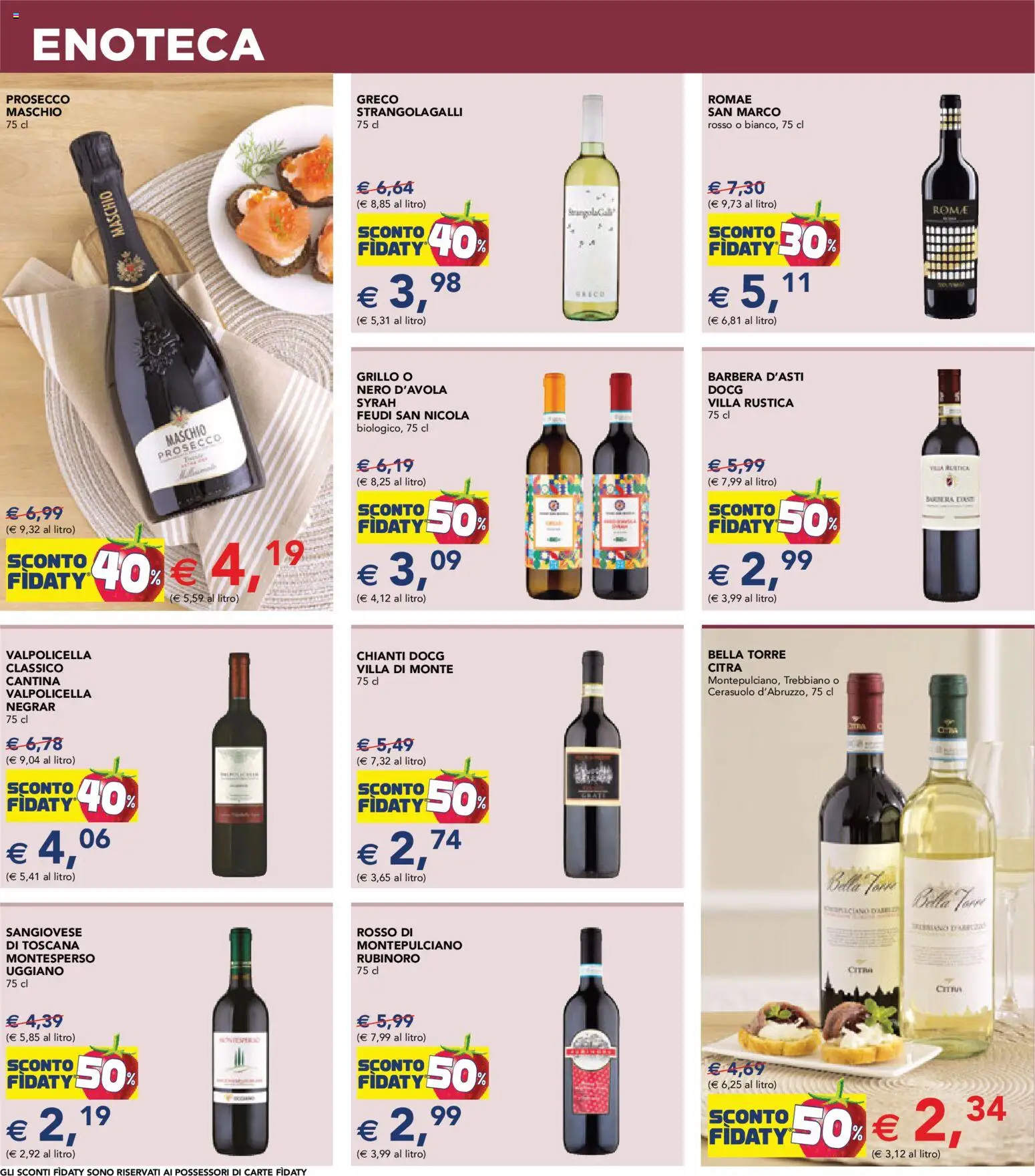 Volantino Esselunga S del 29.01.2026 | Pagina: 12 | Prodotti: Prosecco, Enoteca