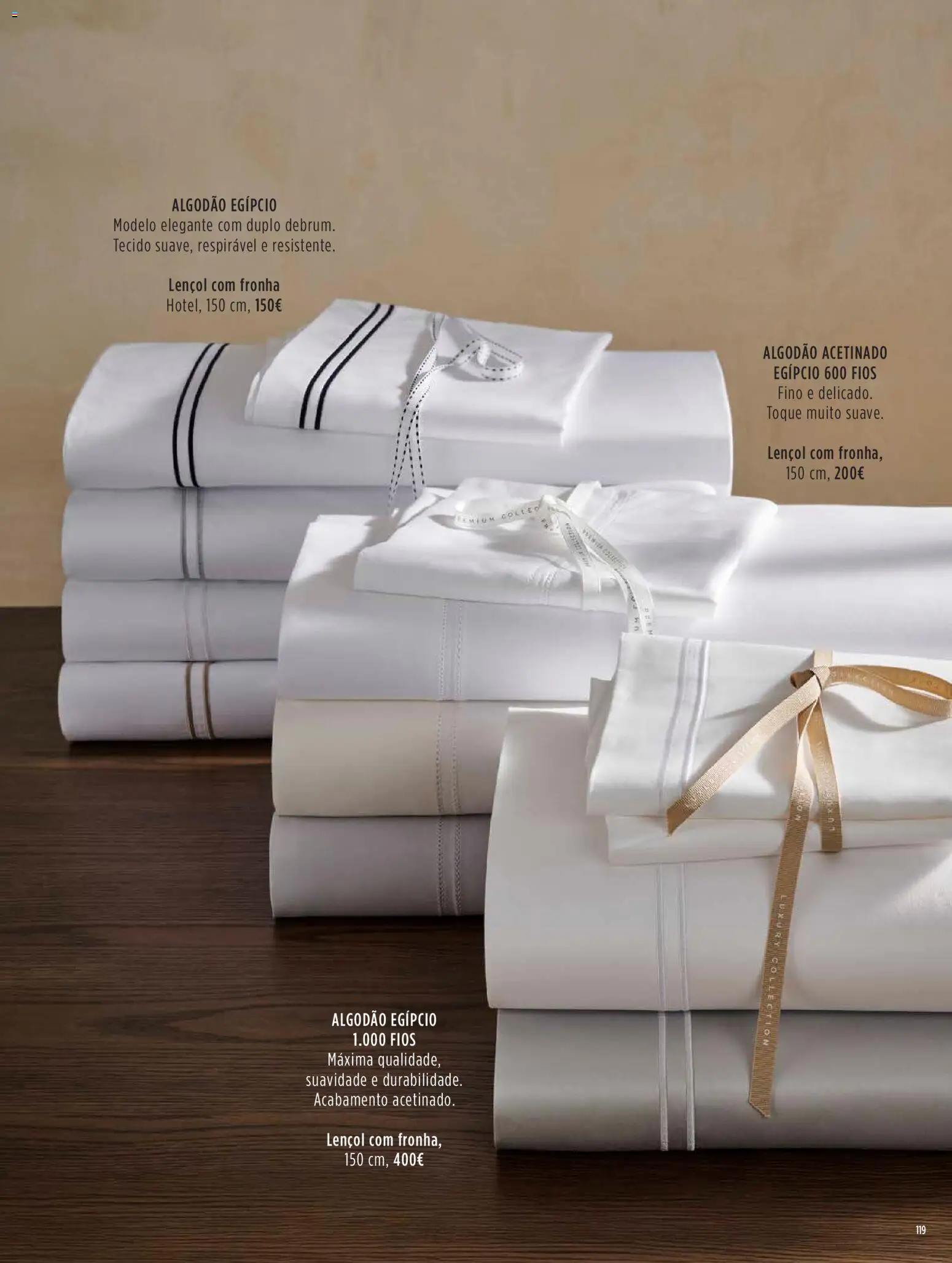 El Corte Ingles Decora │ válido de 23.10.2025 | Página: 119 | Produtos: Fronha, Algodão, Lençol