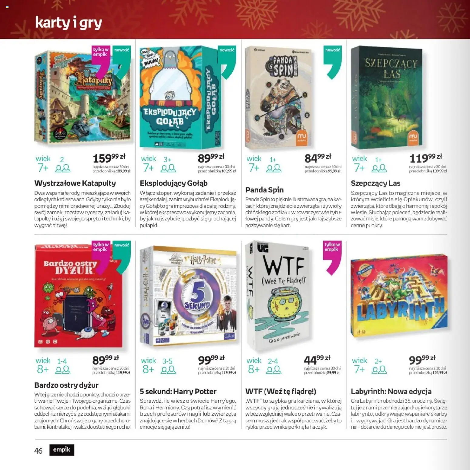 Empik promocje - Xmas Zabawki2 od 10.12.2025 | Strona: 46 | Produkty: Gra, Gry