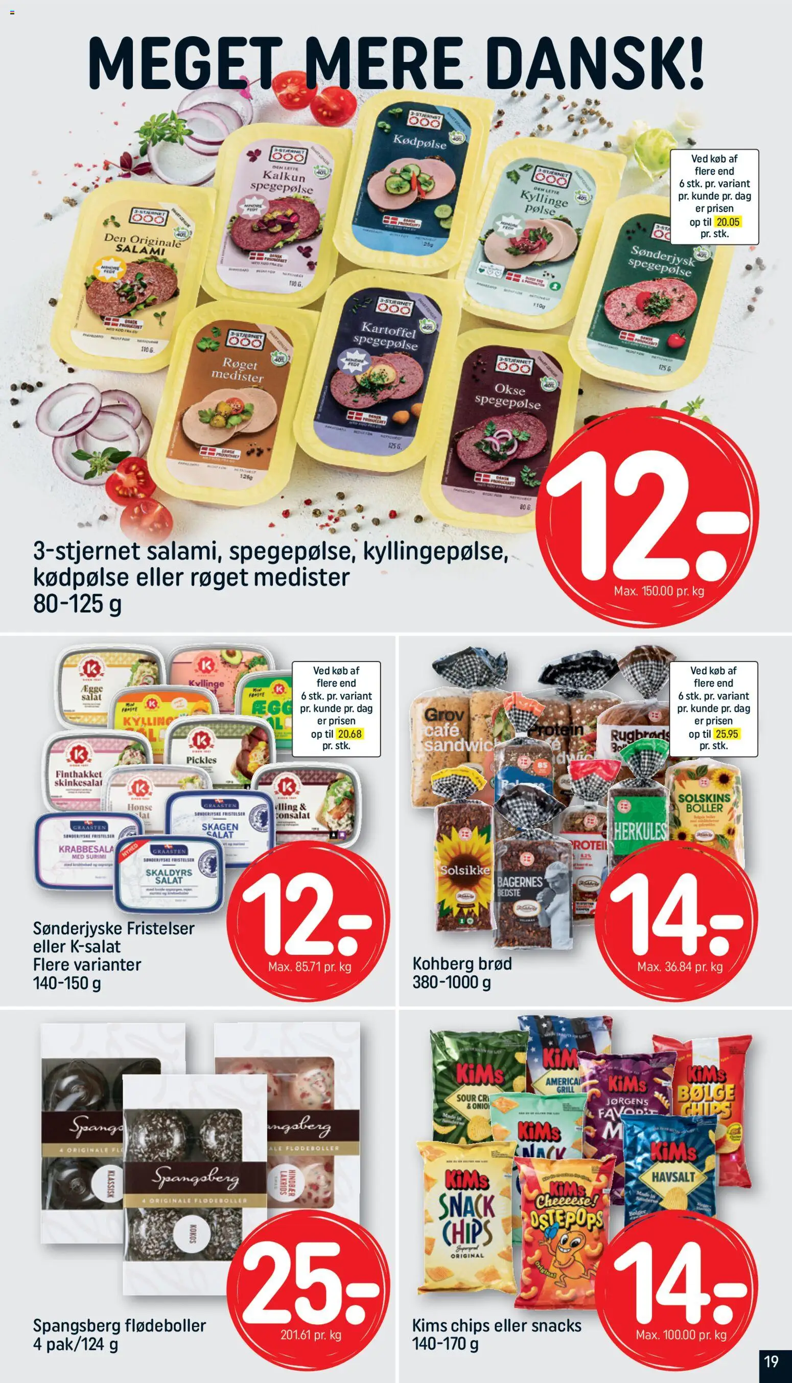 Rema 1000 tilbudsavis – gyldig fra 18.01.2026 | Side: 19 | Produkter: Salami, Kalkun, Hindbær, Grill