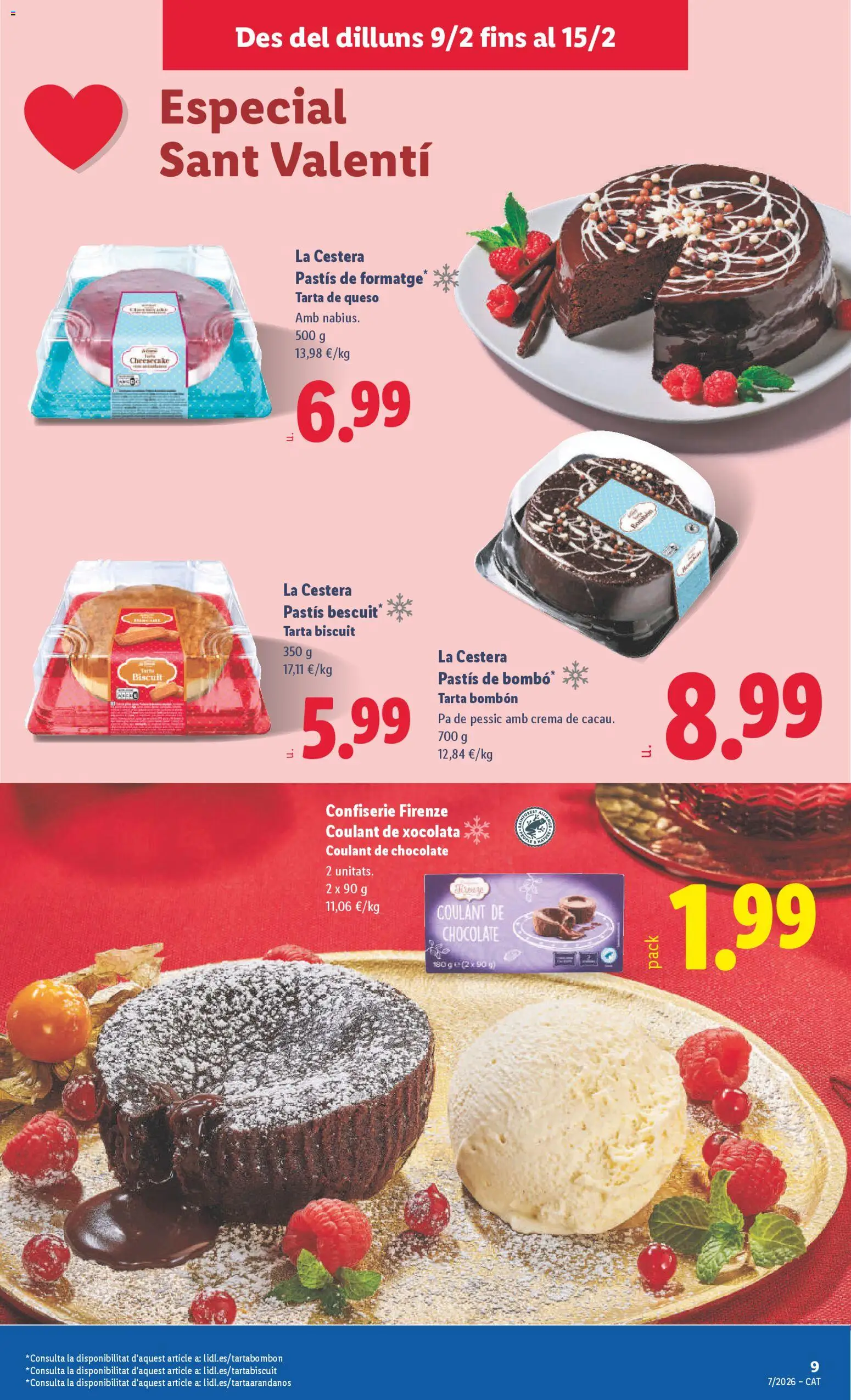 Lidl folleto │ válido desde el 09.02.2026 | Página: 11 | Productos: Queso, Chocolate, Crema