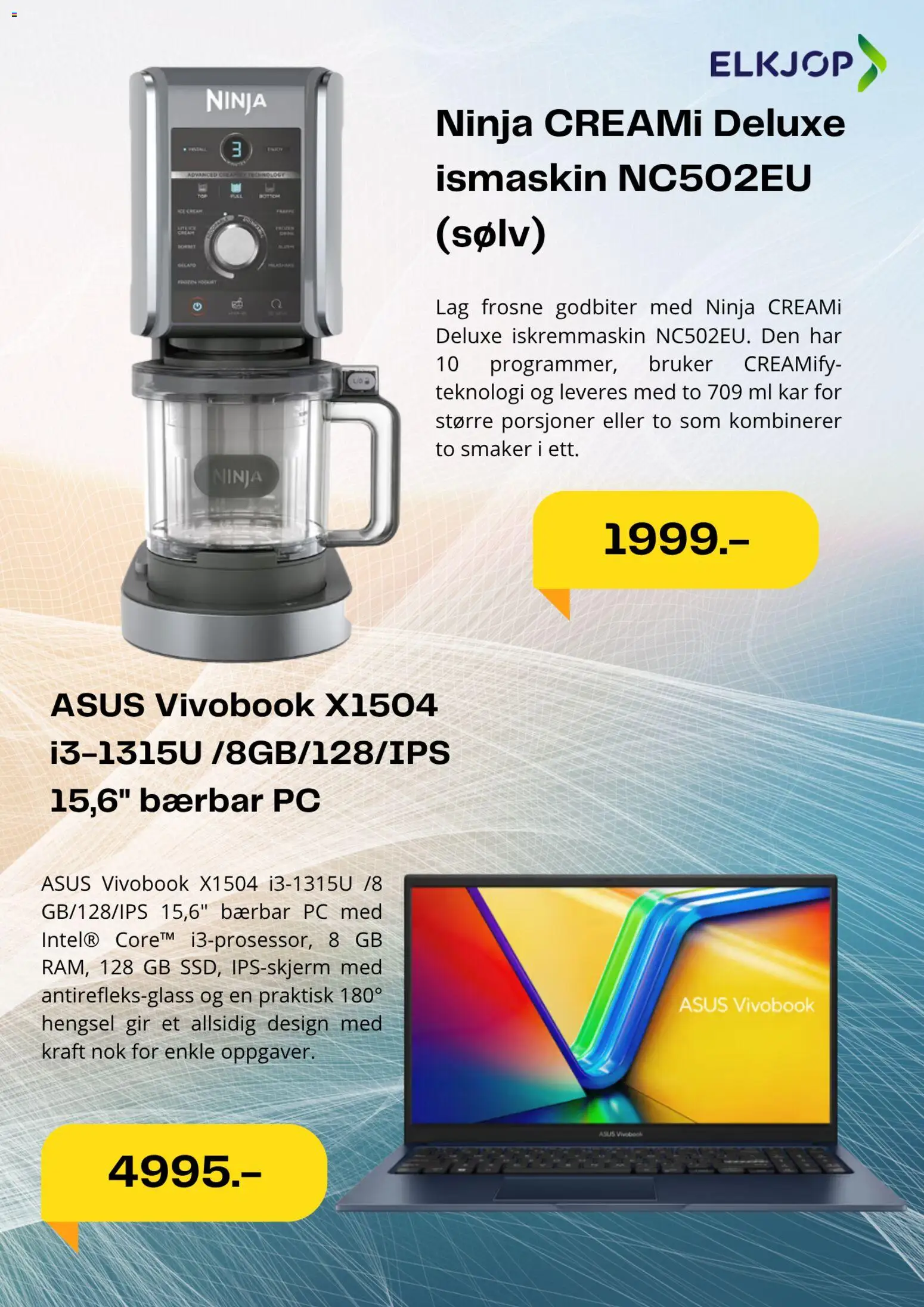 {H1} | Side: 3 | Produkter: Iskremmaskin, Pc, Thon en boite