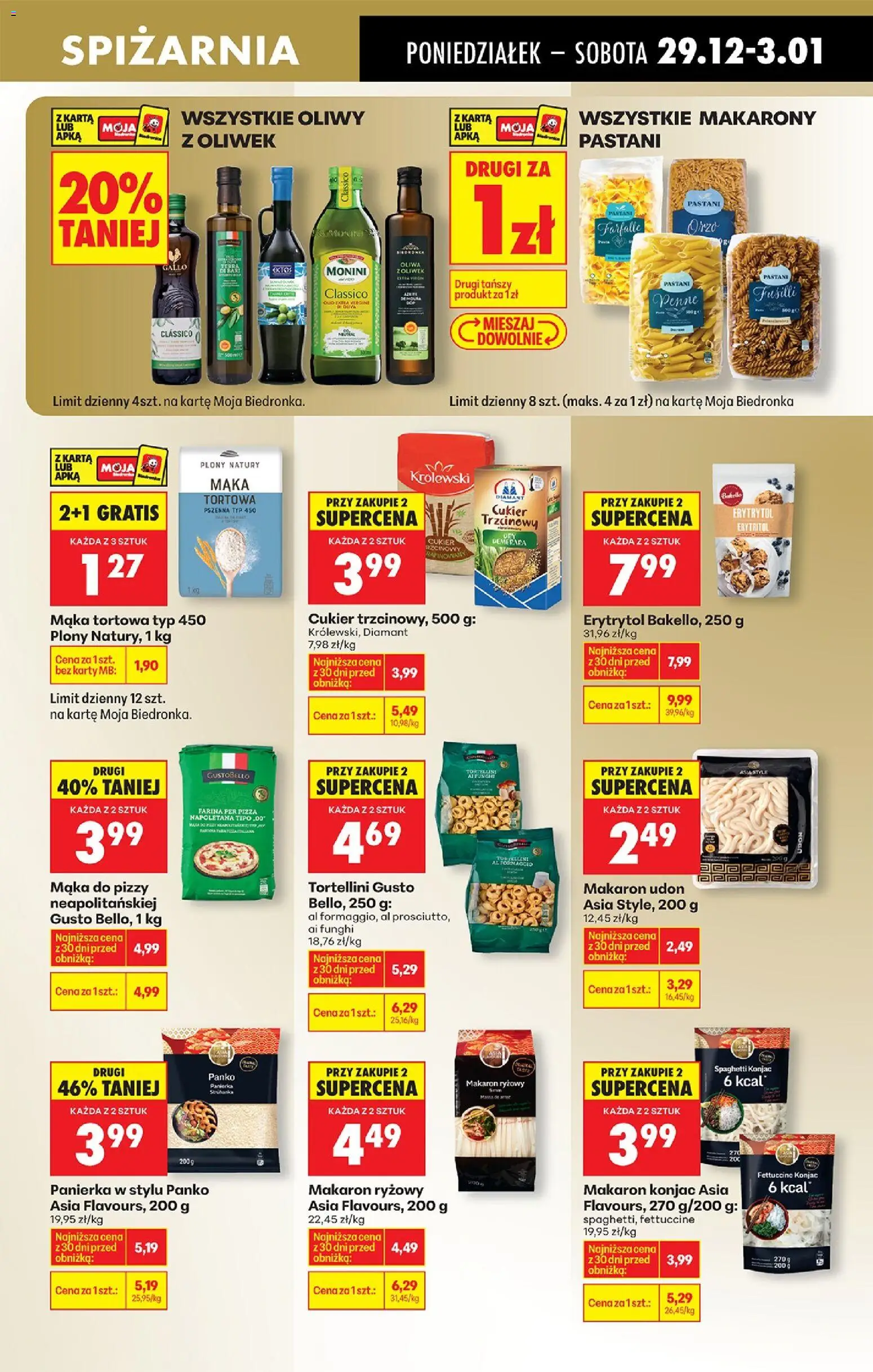 Biedronka gazetka od 29.12.2025 | Strona: 55 | Produkty: Makaron udon, Cukier trzcinowy, Makarony, Cukier