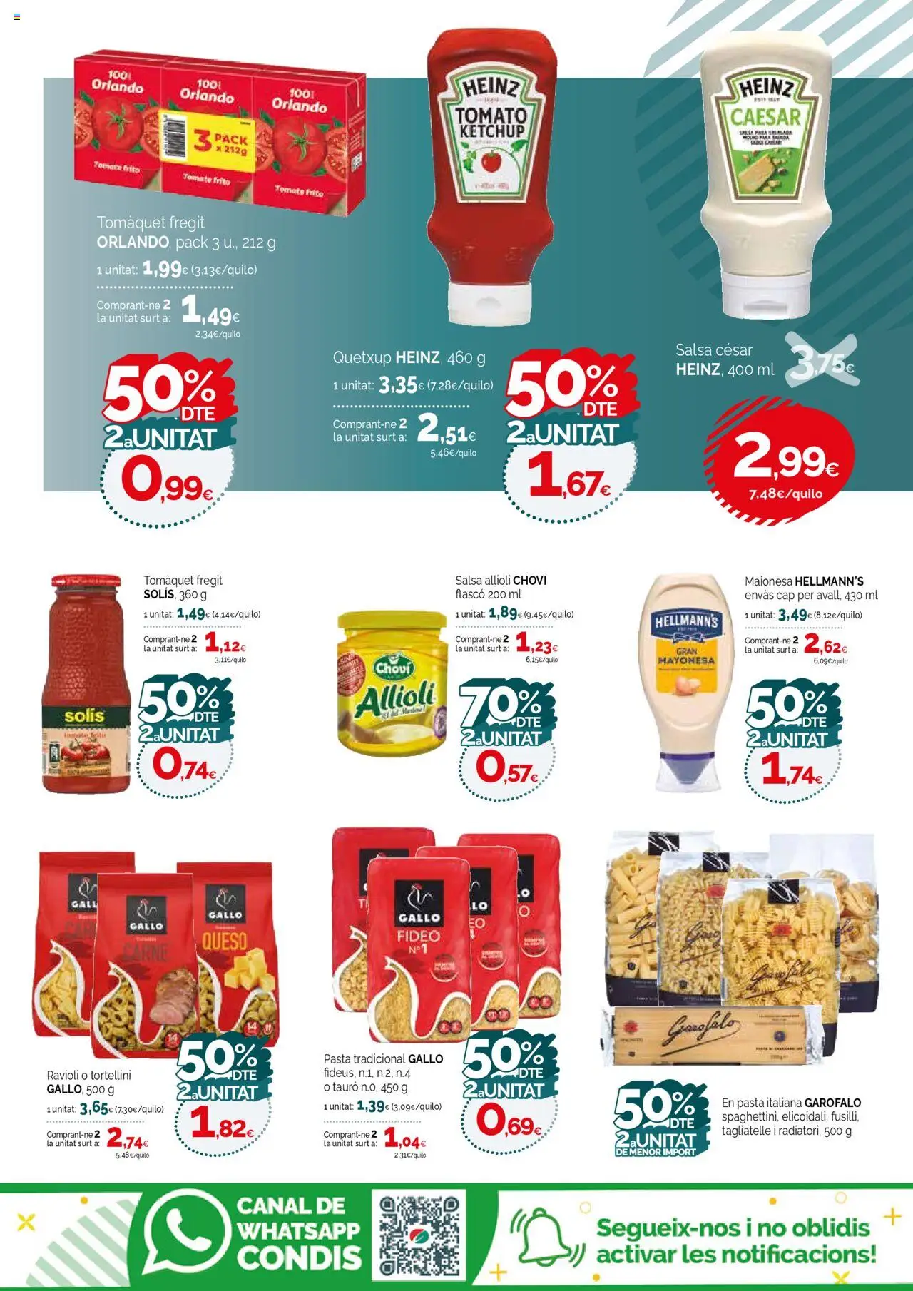 Condis folleto life │ válido desde el 01.10.2025 | Página: 15 | Productos: Queso, Pasta, Οθόνη προβολής