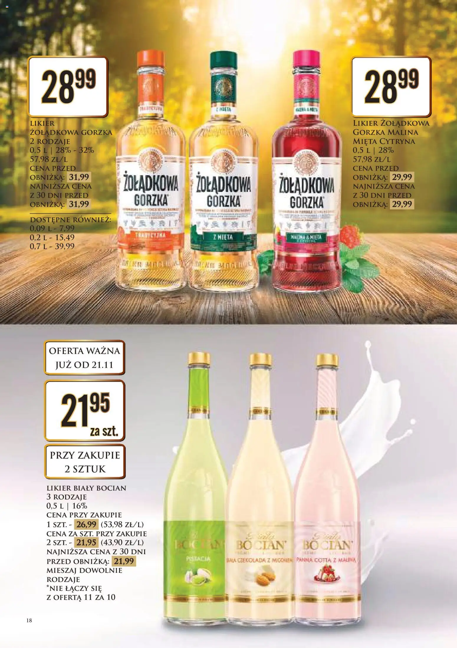 Dino Gazetka alkoholowa od 21.11.2025 | Strona: 18 | Produkty: Cytryna, Czekolady, Malina, Mięta