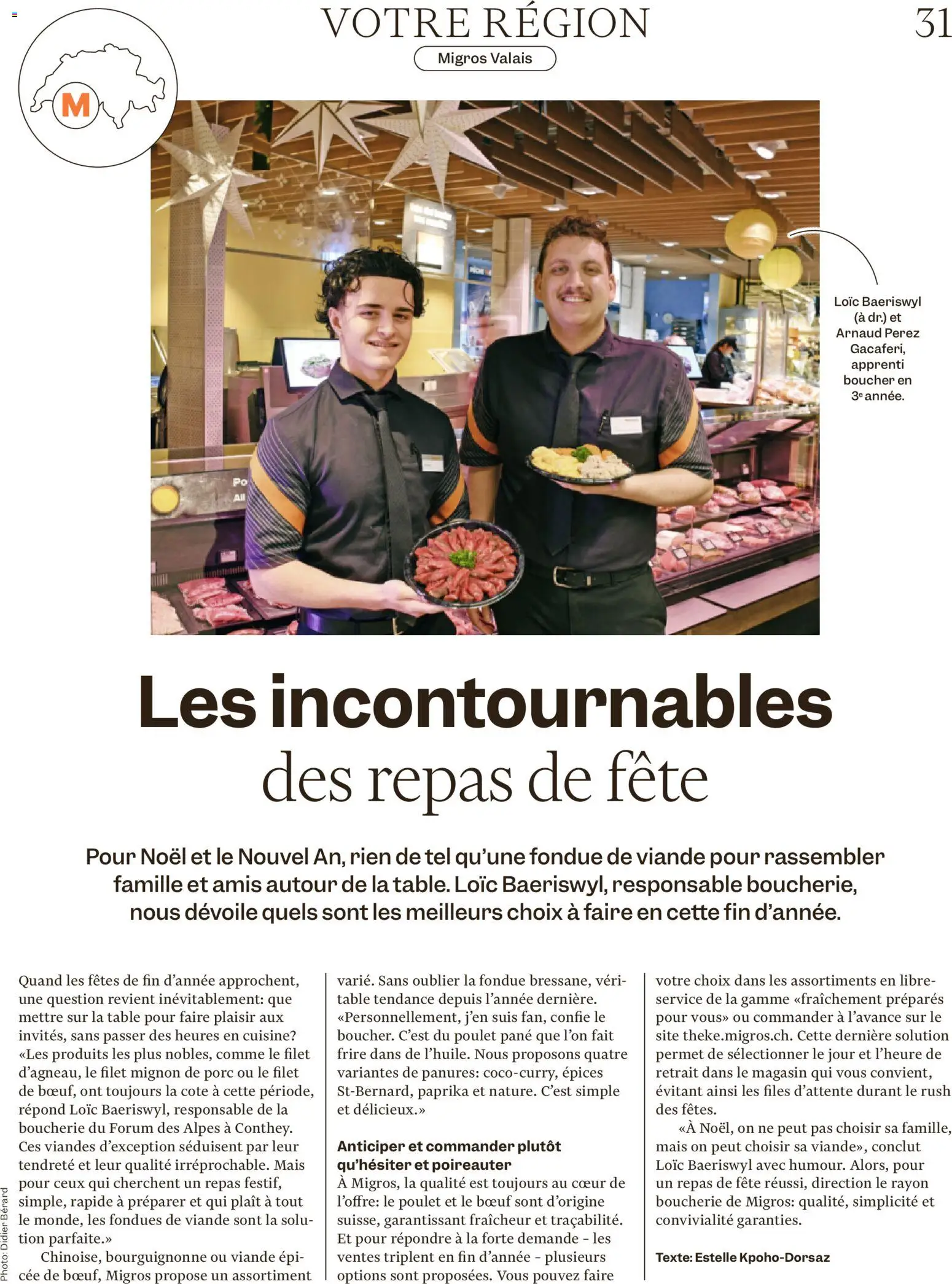 Migros Magazin FR – gültig ab 22.12.2025 | Seite: 31 | Produkte: Pane, Fondue