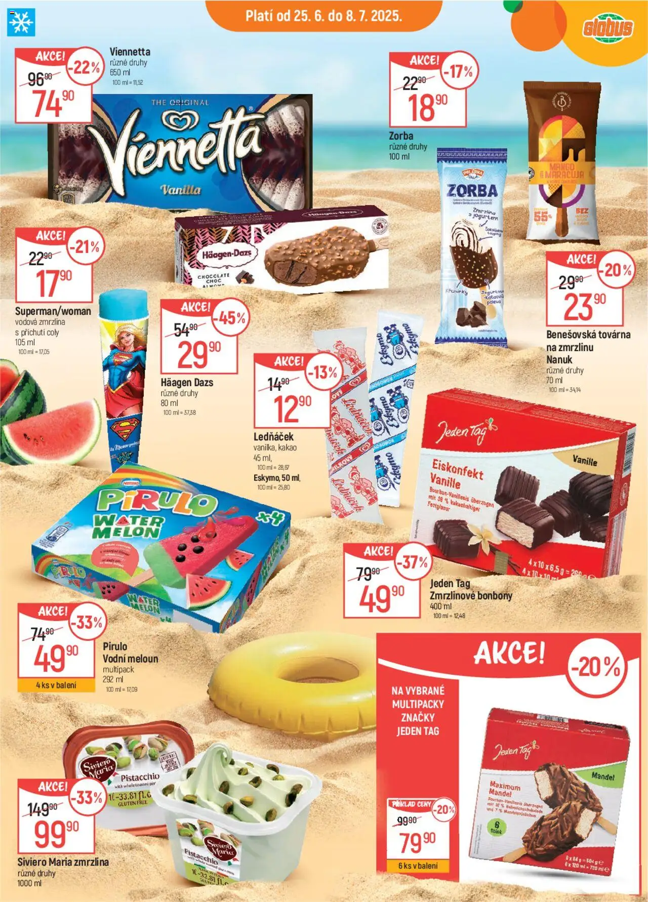 Globus leták od 25.06.2025 | Strana: 10 | Produkty: Globus, Bonbóny, Zmrzlina, Kakao
