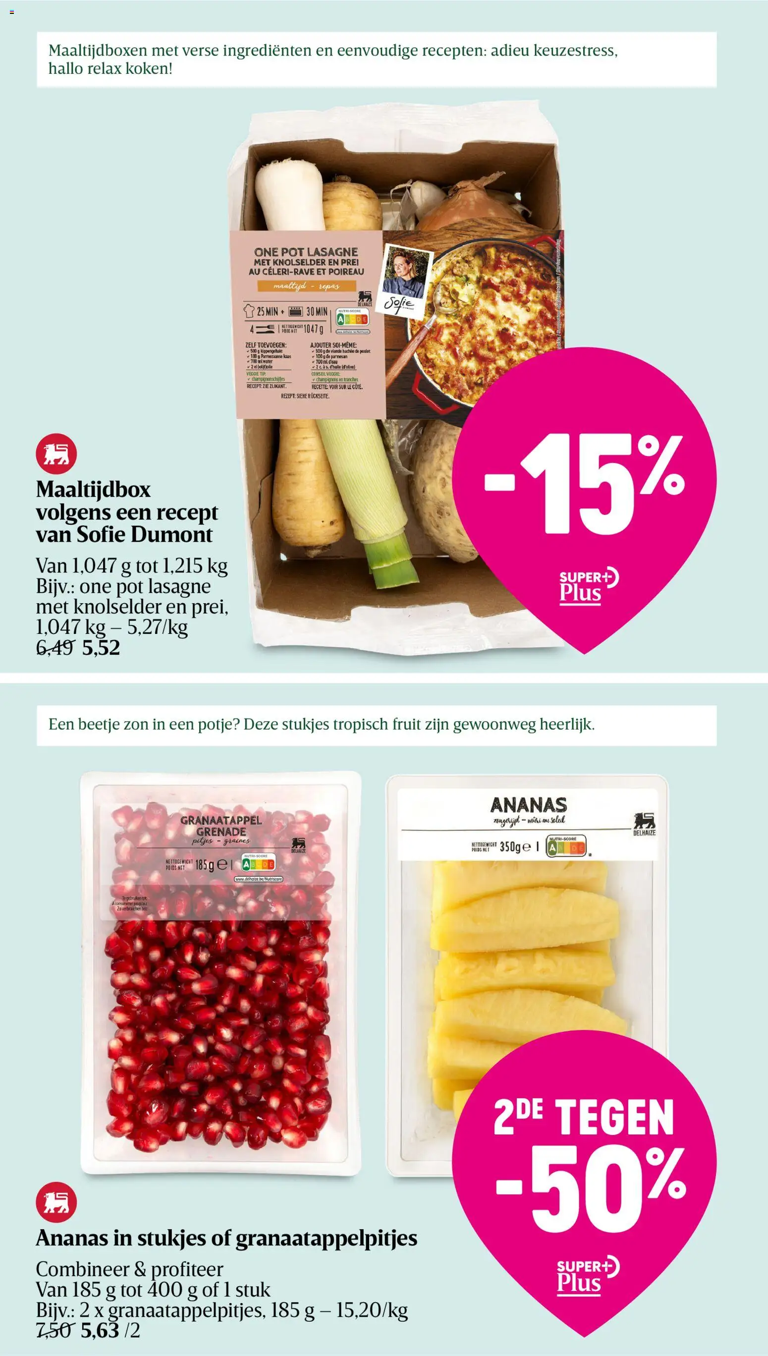 {H1} | Pagina: 7 | Producten: Ananas, Lasagne, Fruit, Granaatappel