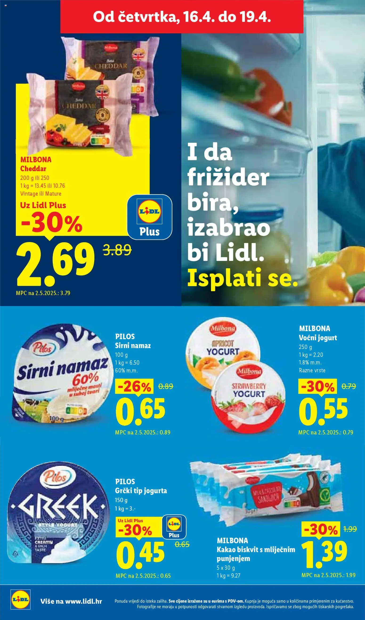 Lidl katalog | vrijedi od 13.04.2026 | Stranica: 58 | Proizvodi: Jogurt, Voćni jogurt, Kakao, Namaz