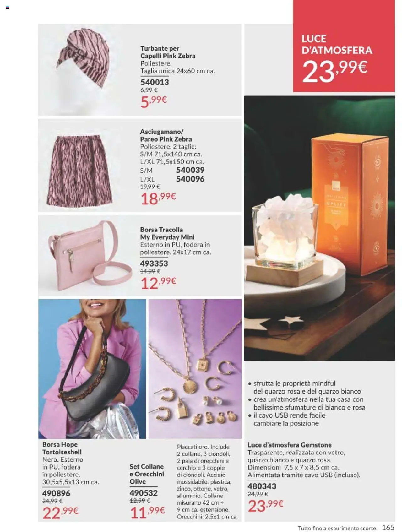 Volantino Avon del 01.09.2025 | Pagina: 165 | Prodotti: Olive, Orecchini, Cavo, Borsa