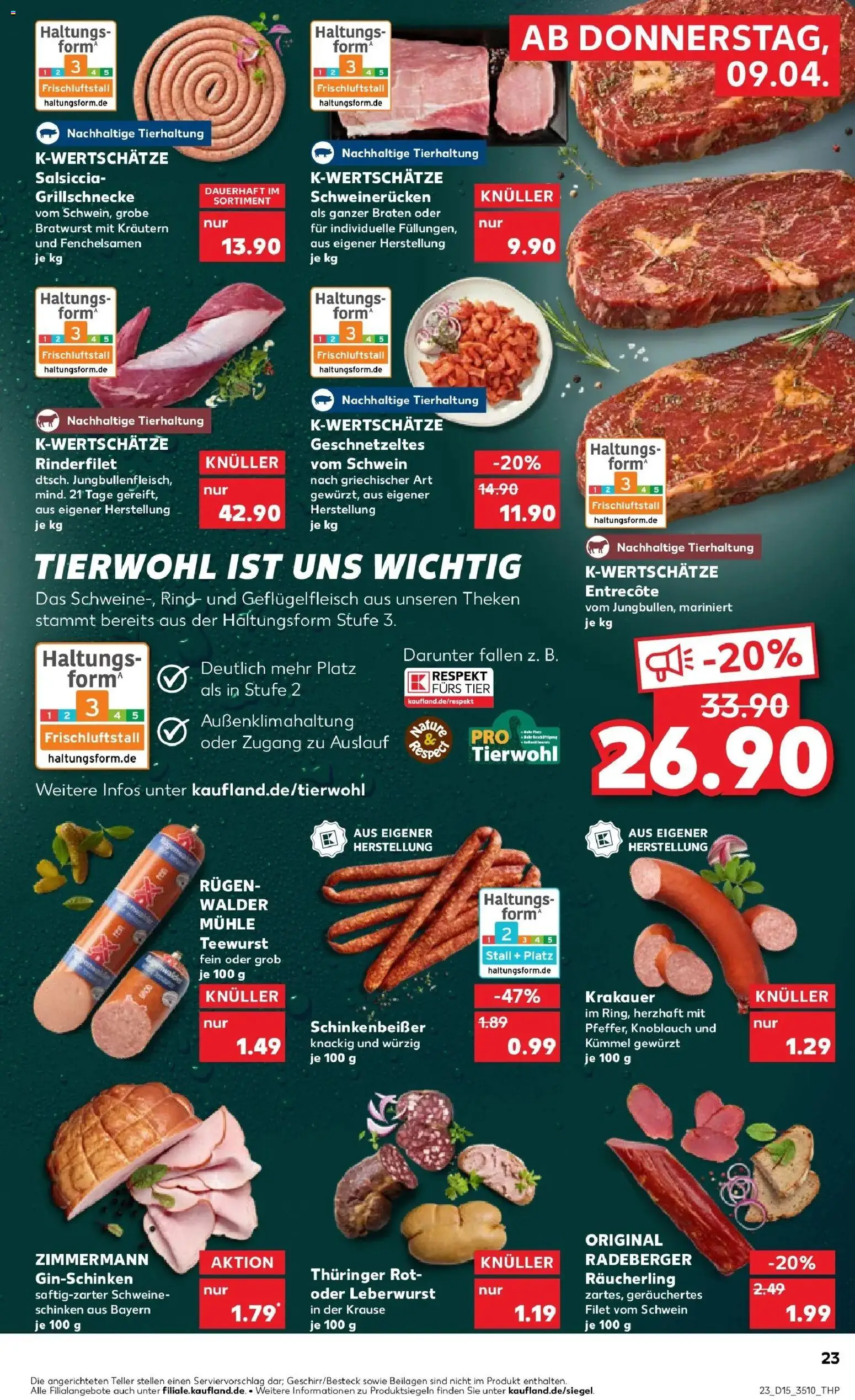 Kaufland Prospekt Delitzsch	 – gültig ab 07.04.2026 | Seite: 35 | Produkte: Mühle, Bratwurst, Schinken, Steak