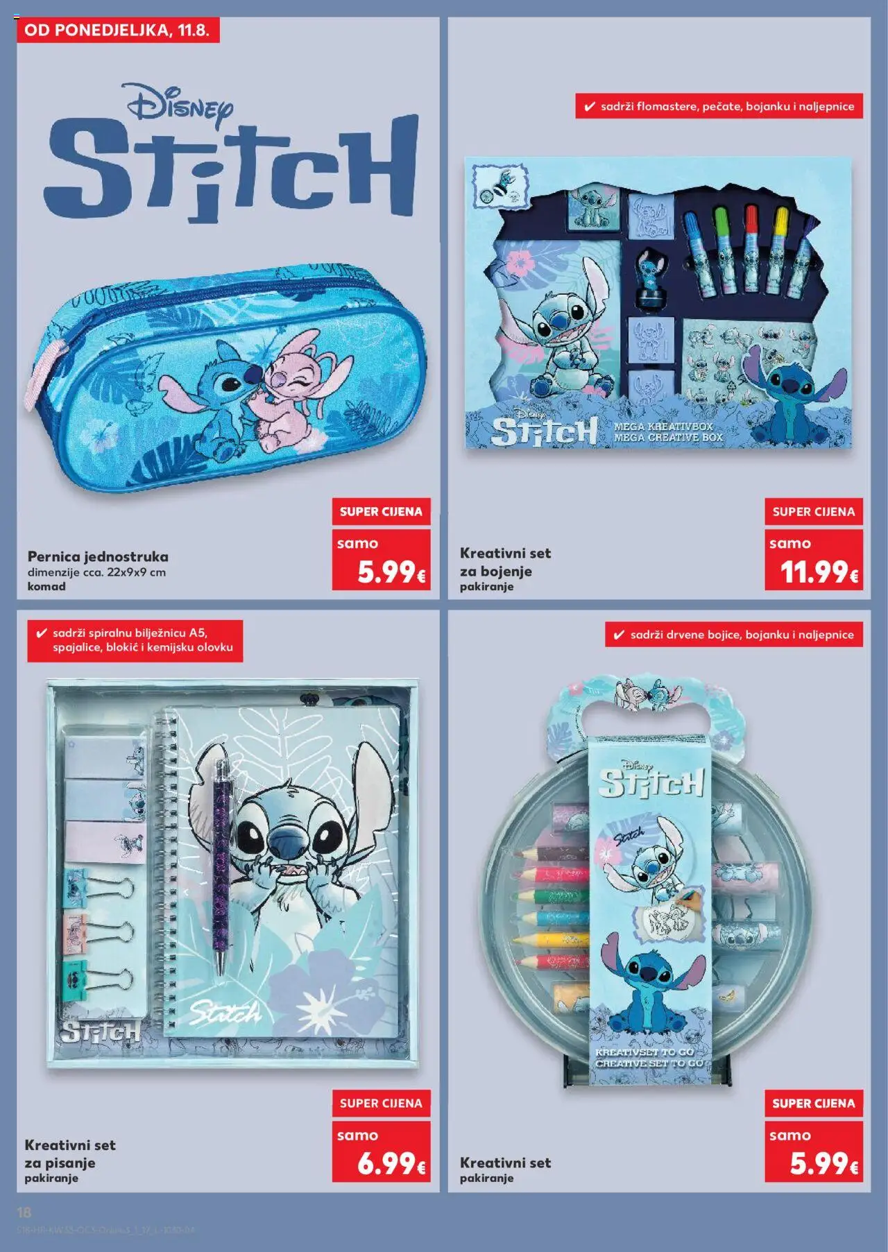 Kaufland katalog | vrijedi od 11.08.2025 | Stranica: 18 | Proizvodi: Pernica, Čaše