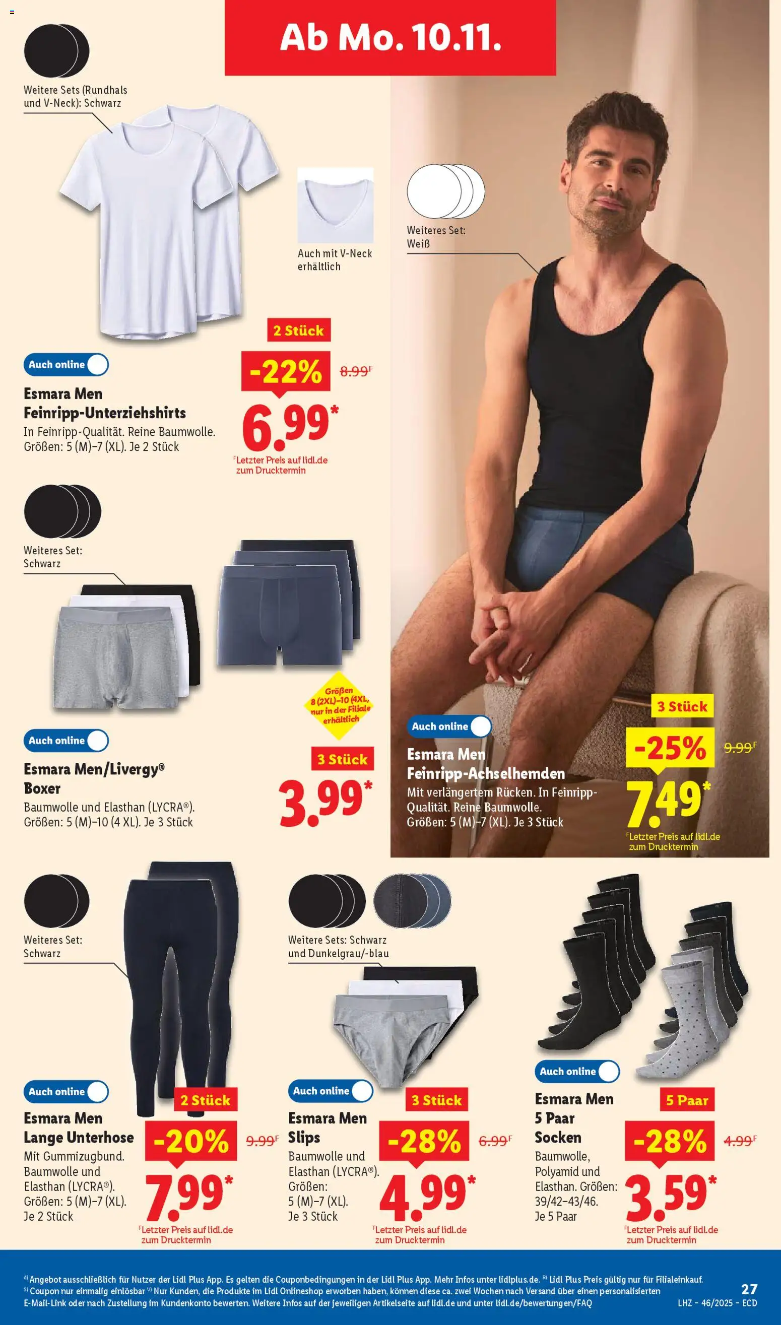 Lidl - Prospekt – gültig ab 10.11.2025 | Seite: 41 | Produkte: Socken, Boxer