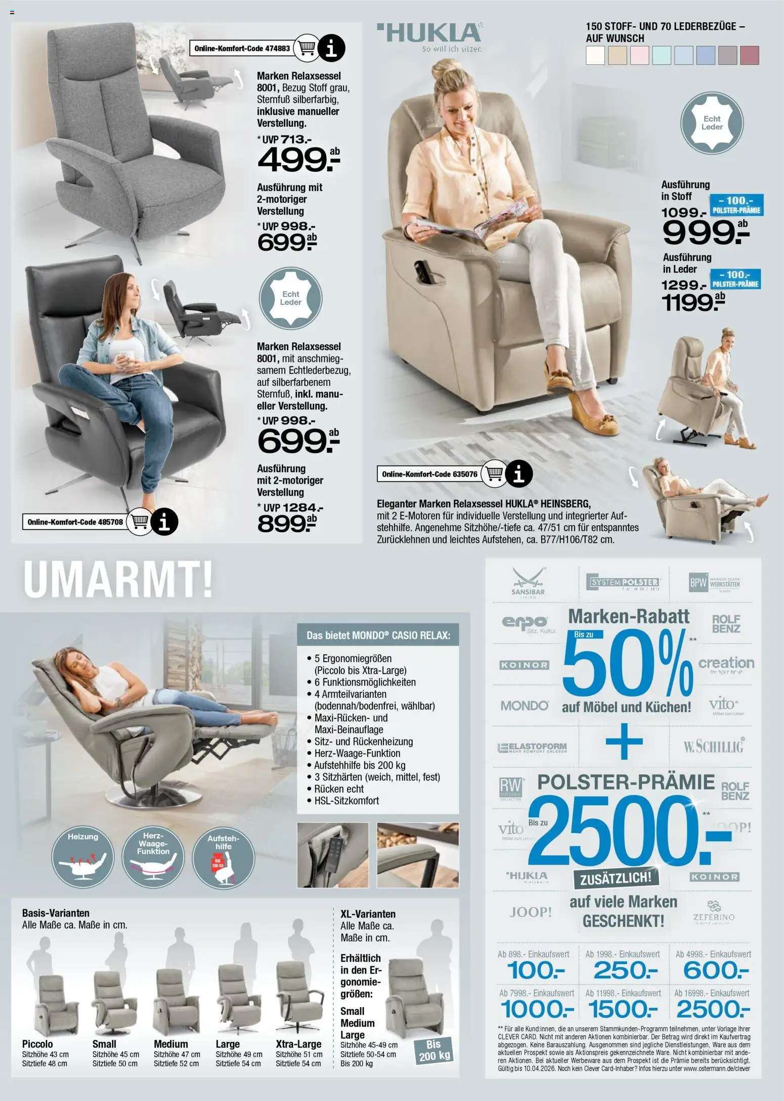 Ostermann Polster Spezial – gültig ab 19.03.2026 | Seite: 9 | Produkte: Relaxsessel, Kuchen
