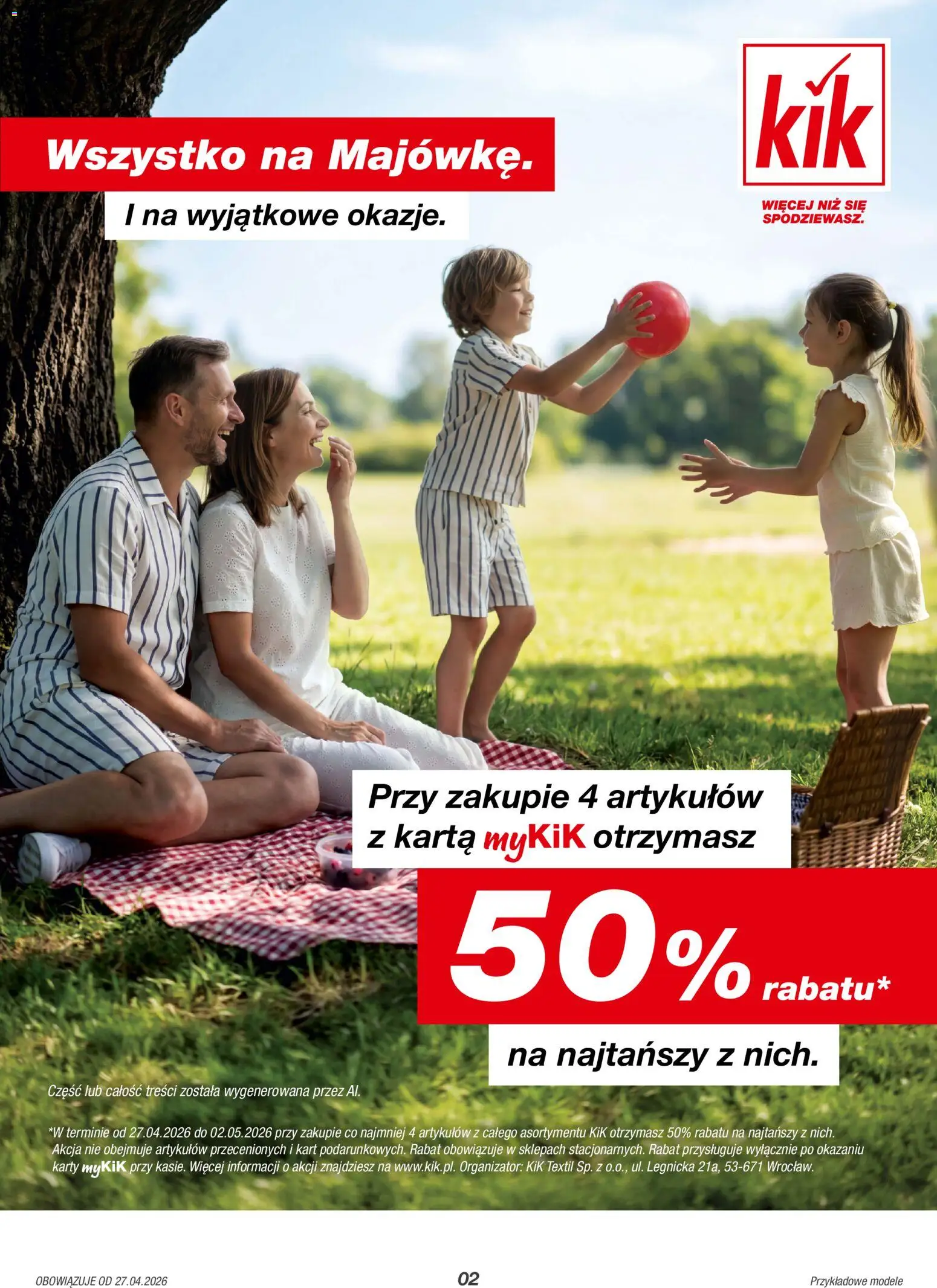 Kik gazetka od 27.04.2026 | Strona: 2 | Produkty: Karta
