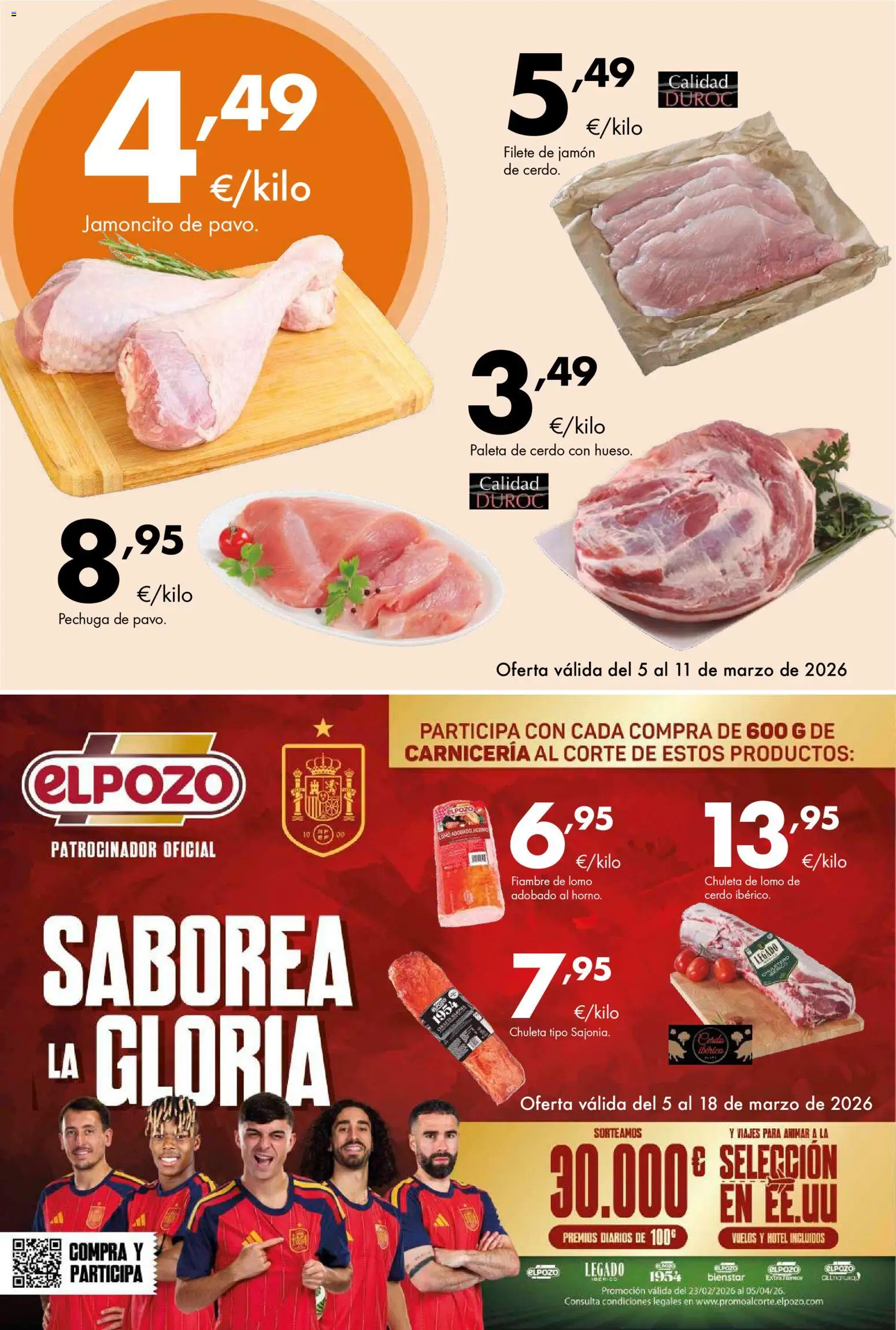 Lupa Supermercados folleto │ válido desde el 05.03.2026 | Página: 2 | Productos: Jamón, Cerdo, Filete