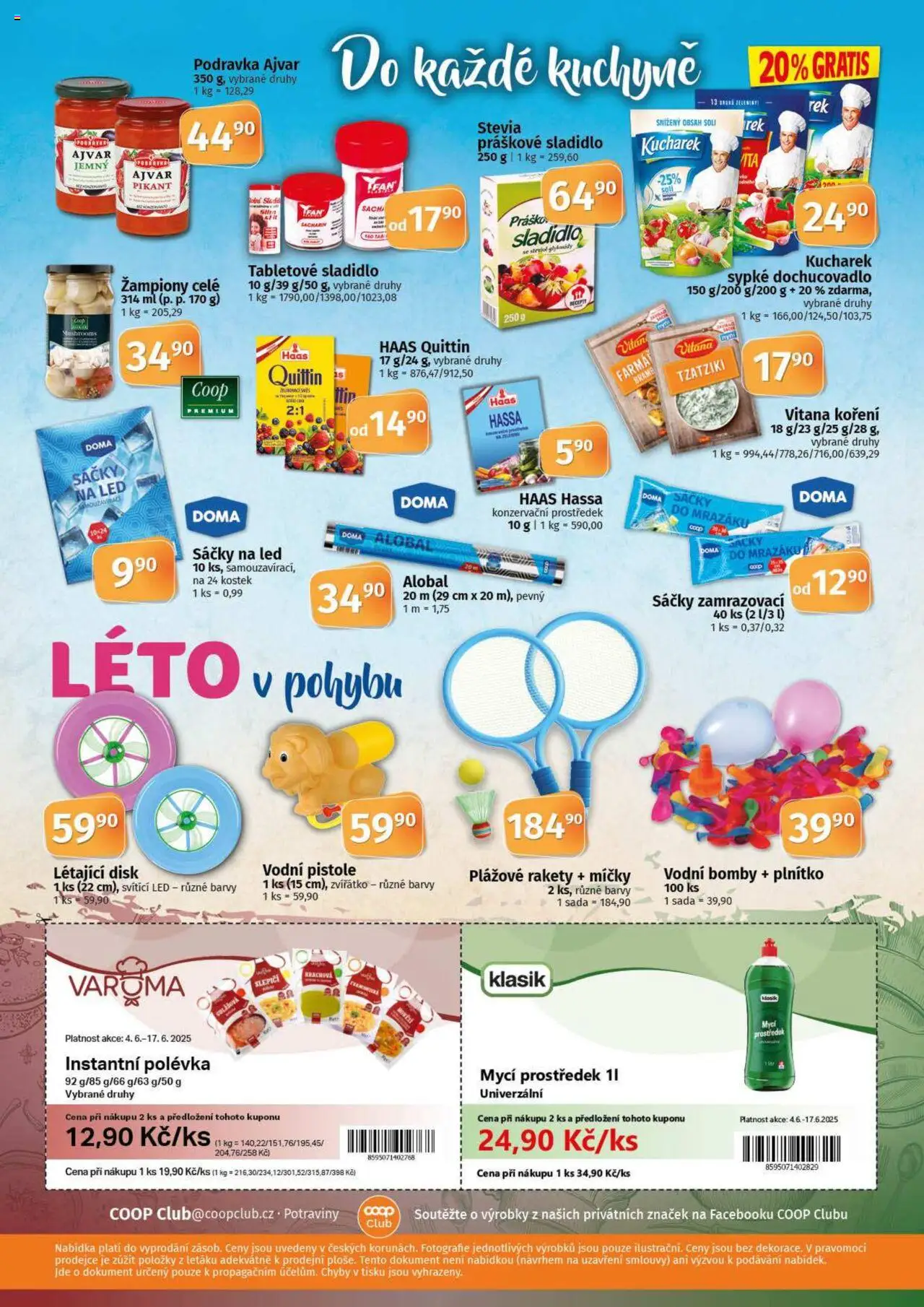 Coop leták - Tuty od 04.06.2025 | Strana: 10 | Produkty: Alobal, Potraviny, Tzatziki, Kuchyně