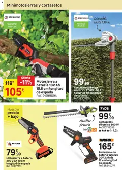 Leroy Merlin catálogo │ válido desde el 01.04.2025 | Página: 145 | Productos: Motosierra, Cortasetos, Batería
