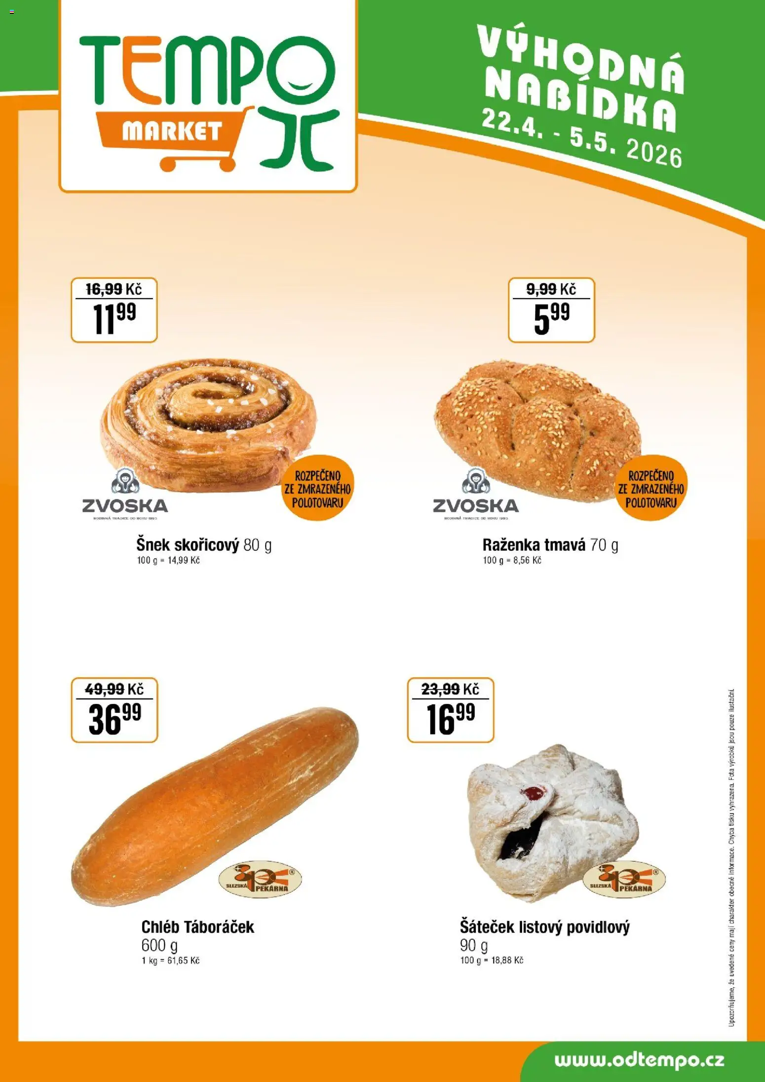 Tempo leták od 22.04.2026 | Strana: 11 | Produkty: Chléb, Pekárna