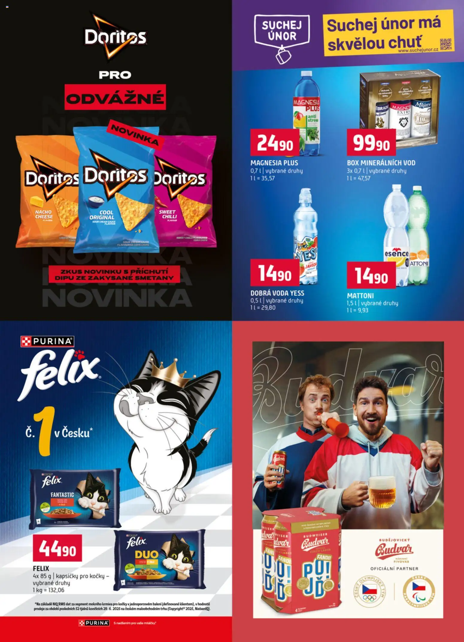 Terno leták - Hradec Králové od 18.02.2026 | Strana: 19 | Produkty: Purina, Kapsičky pro kočky, Magnesia, Doritos