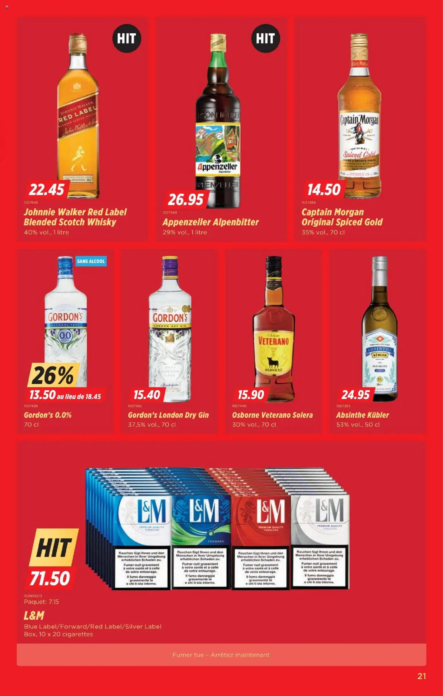 Denner Aktionen FR – gültig ab 18.11.2025 | Seite: 21 | Produkte: Gin