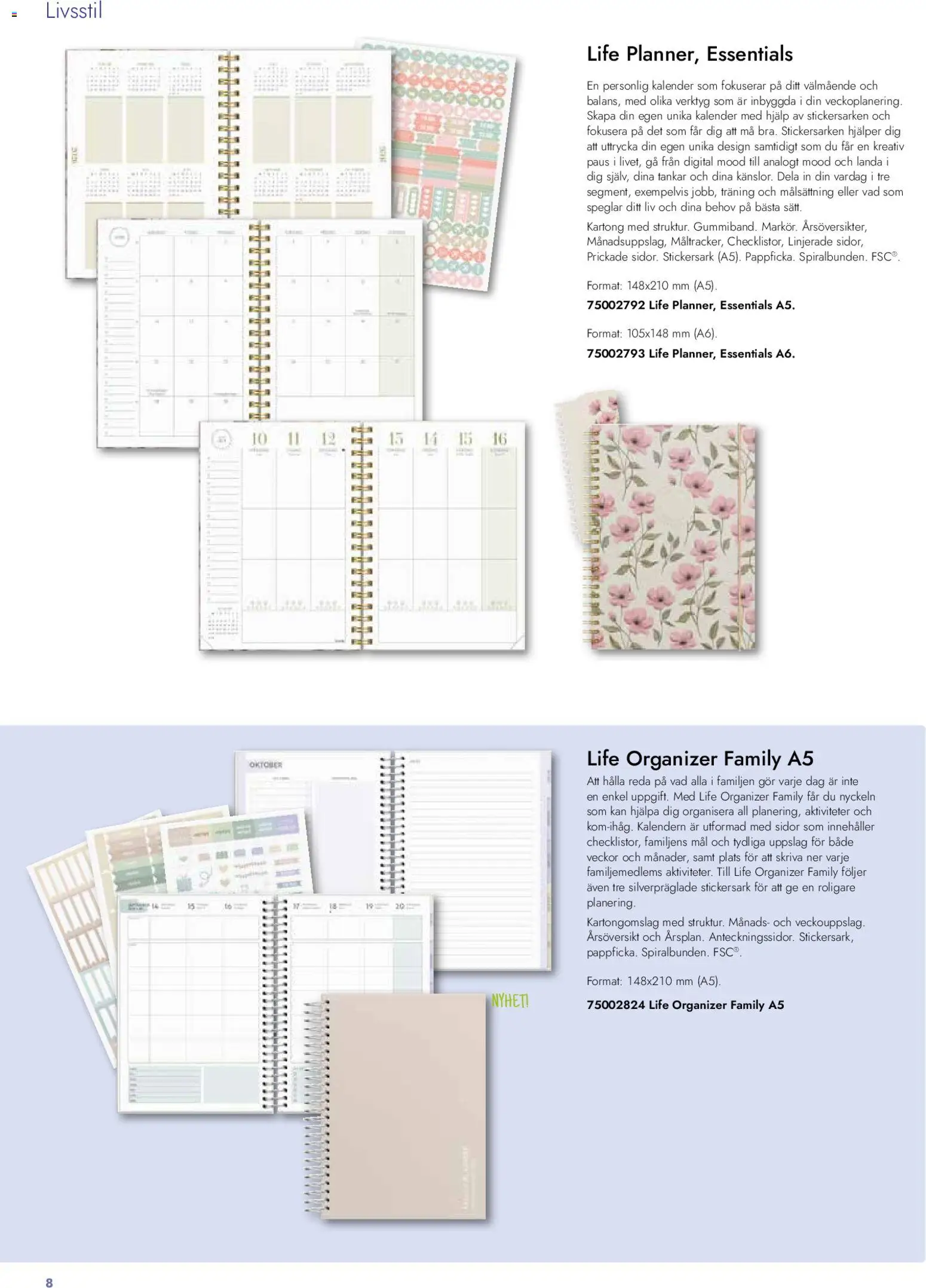 Lyreco reklamblad aktuell från 26.01.2026 | Sida: 8 | Produkter: Kartong, Kalender