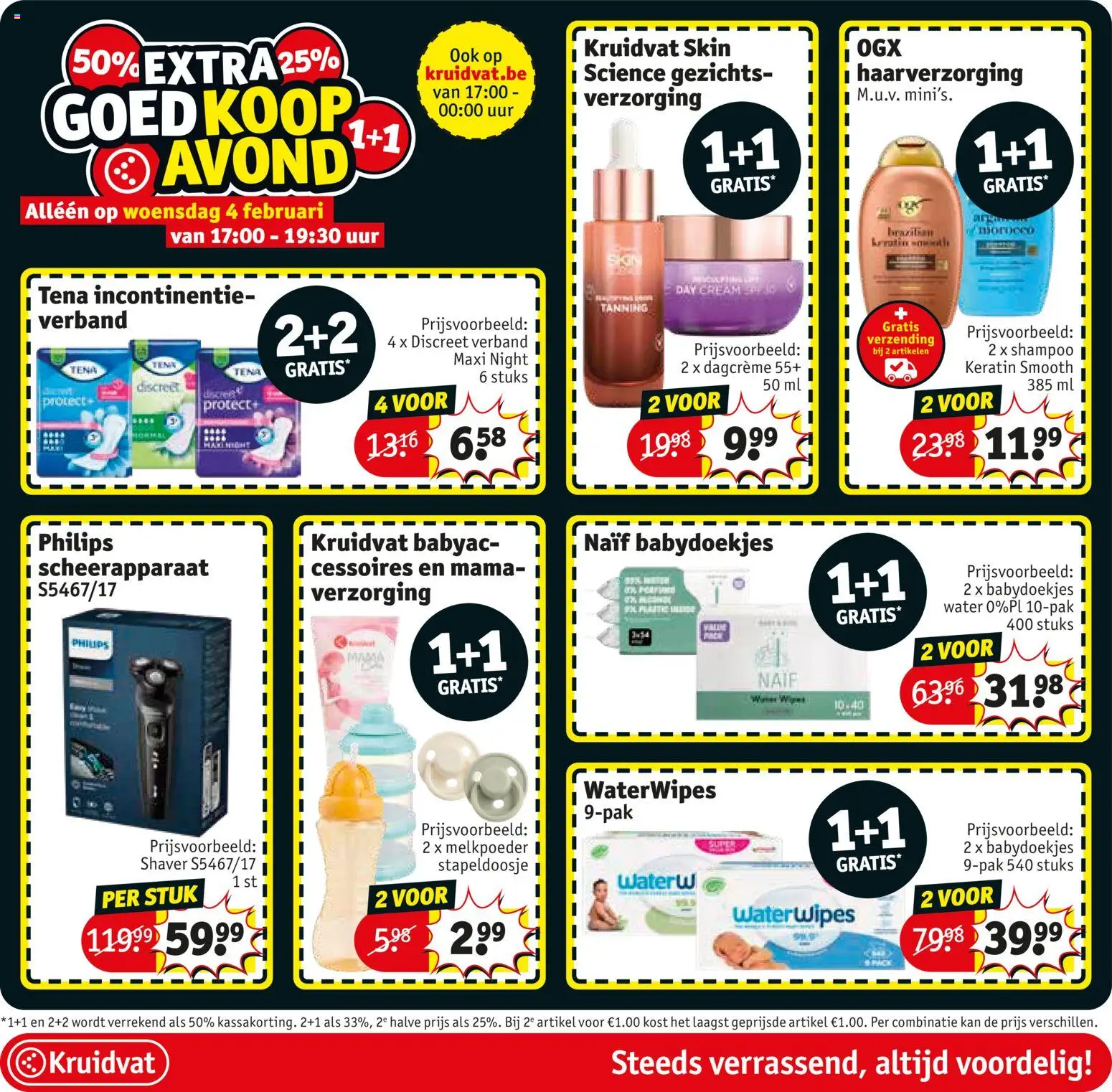 {H1} | Pagina: 57 | Producten: Scheerapparaat, Babydoekjes, Shampoo, Kan