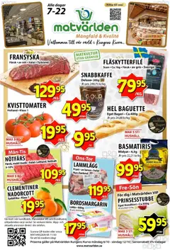 Matvärlden - erbjudanden - Förhandsvisning av reklamblad från butik Matvärlden aktuell från 06.10.2025