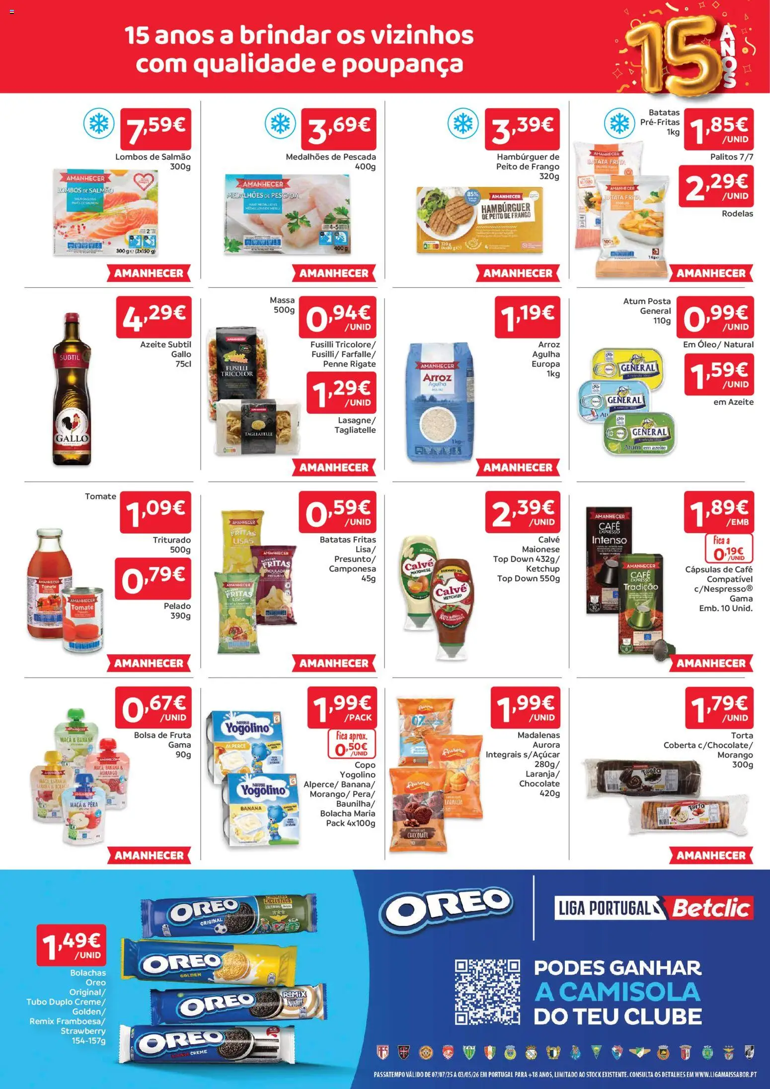 Amanhecer folheto │ válido de 15.01.2026 | Página: 3 | Produtos: Banana, Pescada, Óleo, Torta
