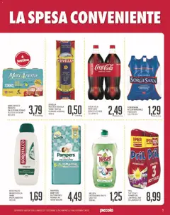 Anteprima del volantino Volantino Piccolo	 valido a partire dal 27.10.2025 | Pagina: 3 | Prodotti: Pannolini, Acqua, Lime, Profumo