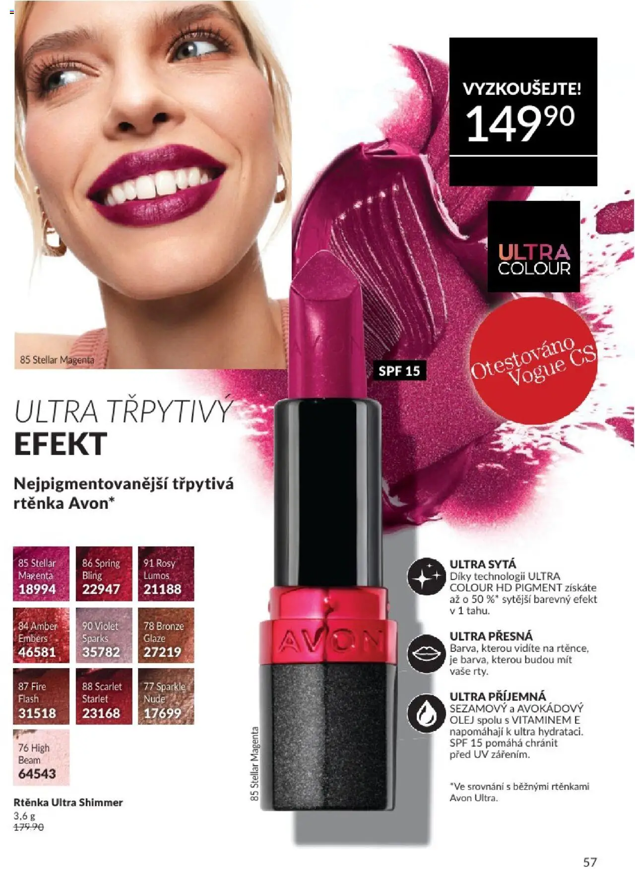 Avon katalog 8/2025 od 31.07.2025 | Strana: 57 | Produkty: Olej, Rtěnka