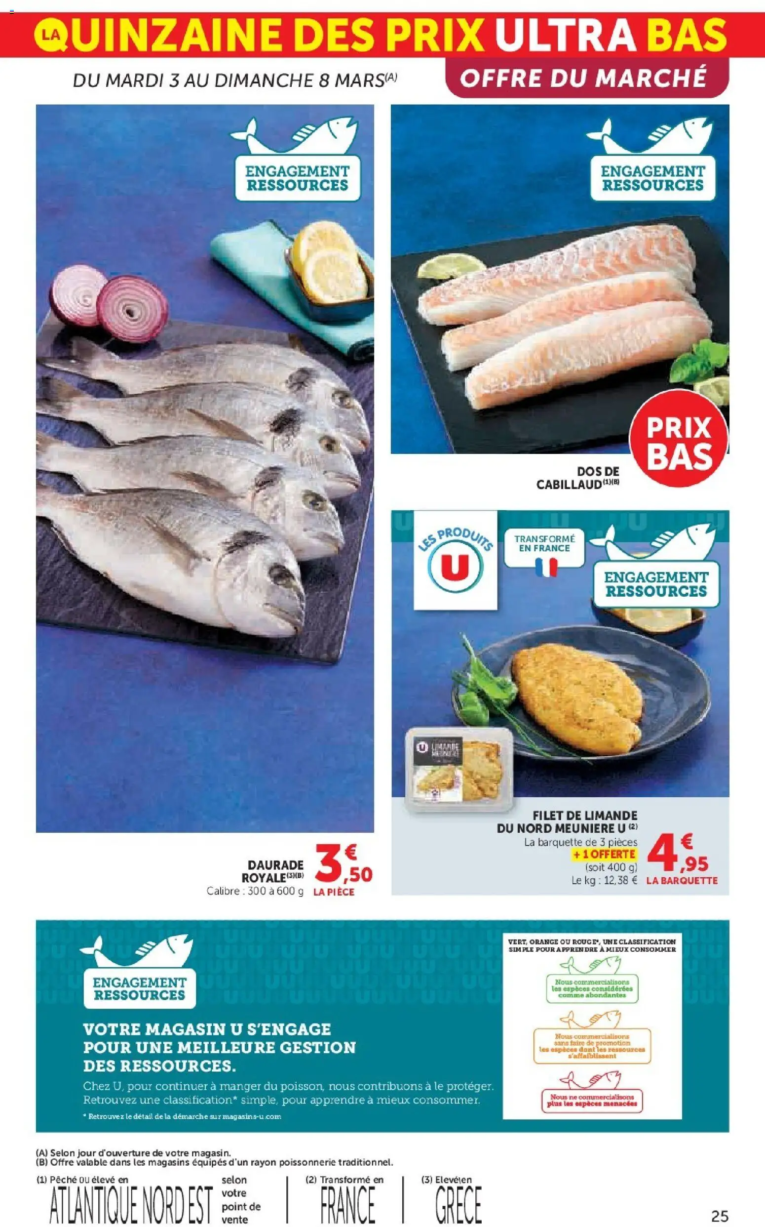 {H1} | Page: 25 | Produits: Orange, Pêche, Poissonnerie, Daurade royale