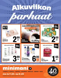 Minimani-mainoslehti voimassa 13.04.2026 alkaen