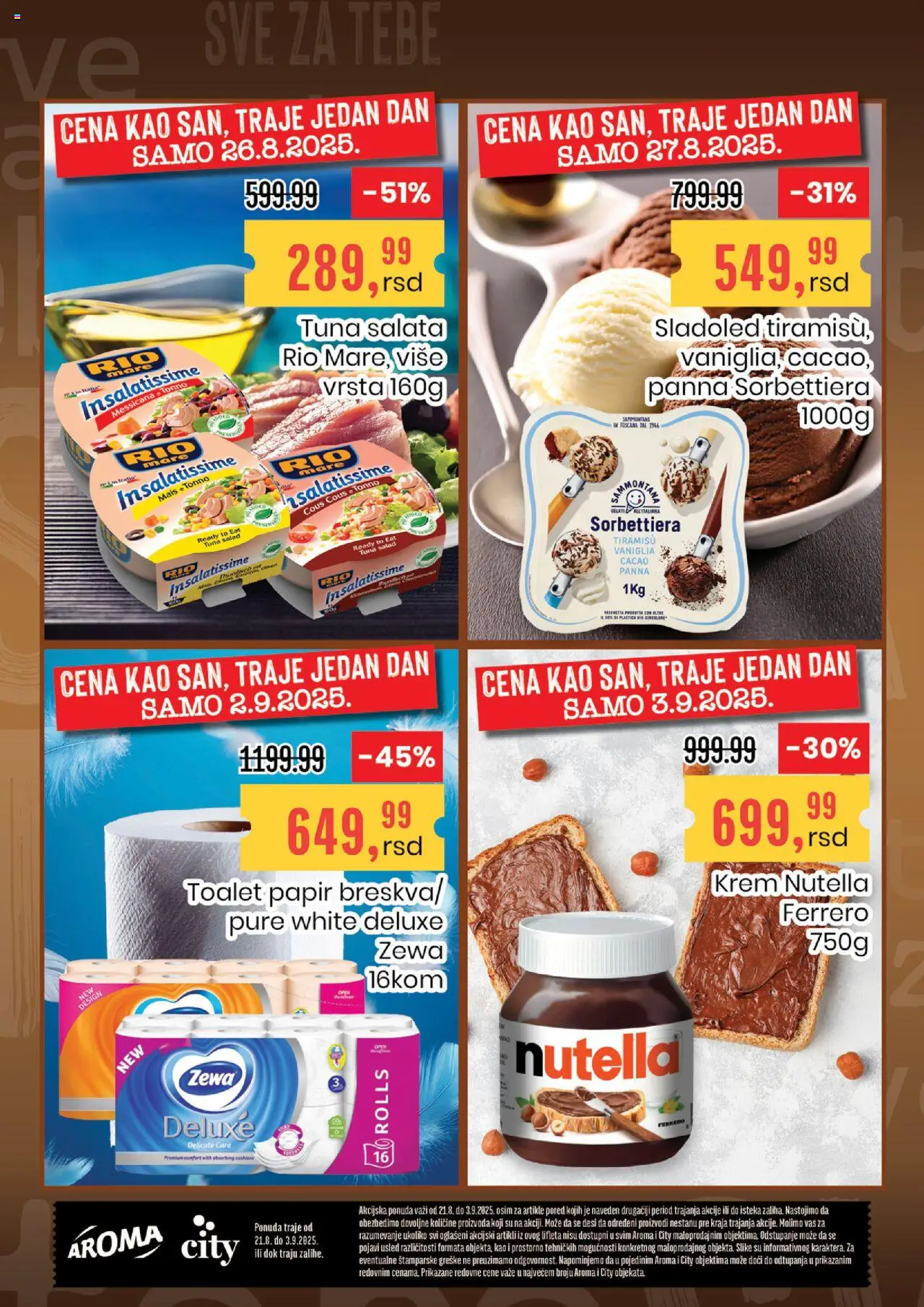 Aroma Market katalog - važi od 21.08.2025 | Strana: 20 | Proizvode: Sladoled, Salata, Ferrero, Nutella