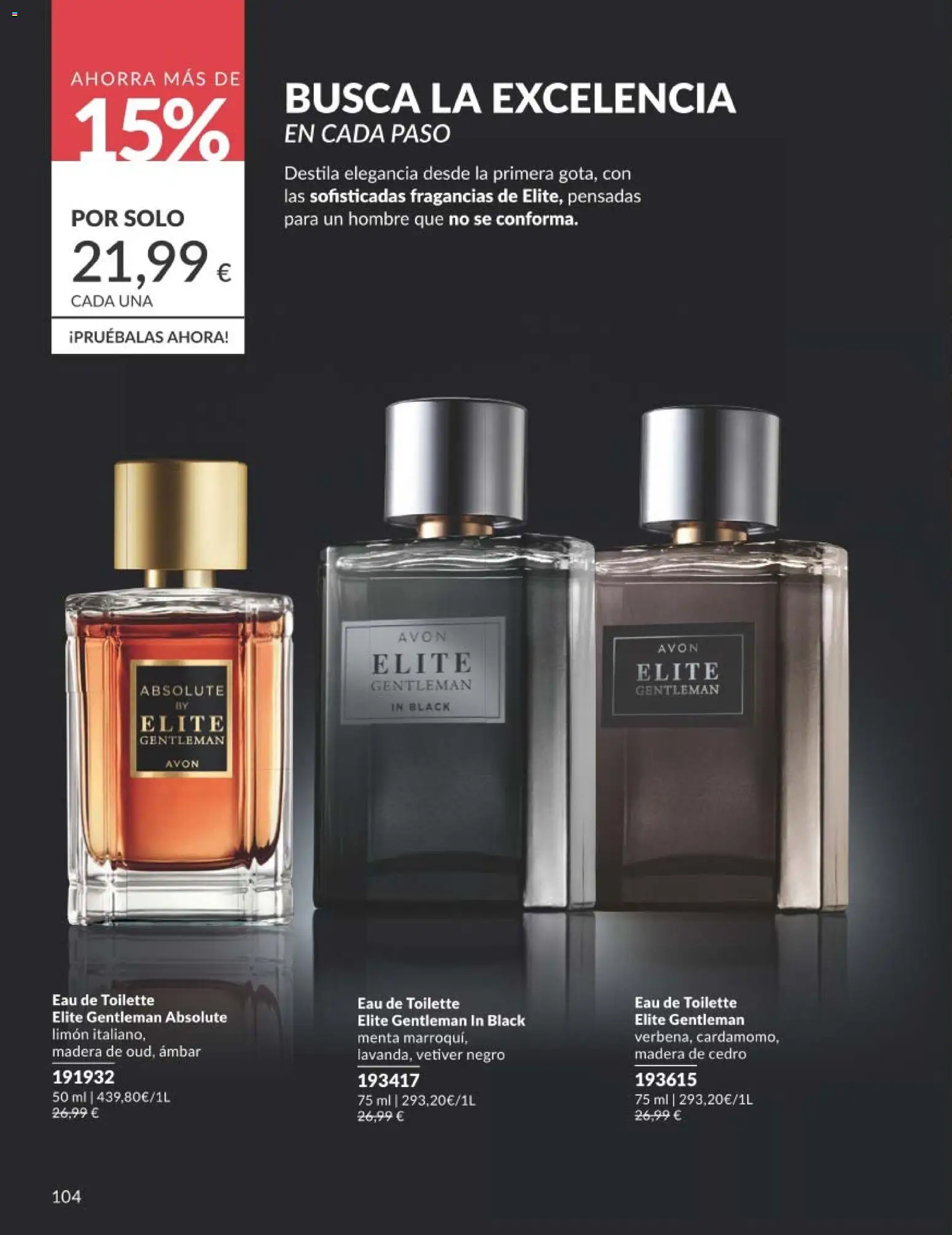 Catálogo AVON campaña 1 │ válido desde el 01.01.2026 | Página: 104 | Productos: Perfume, Eau de toilette