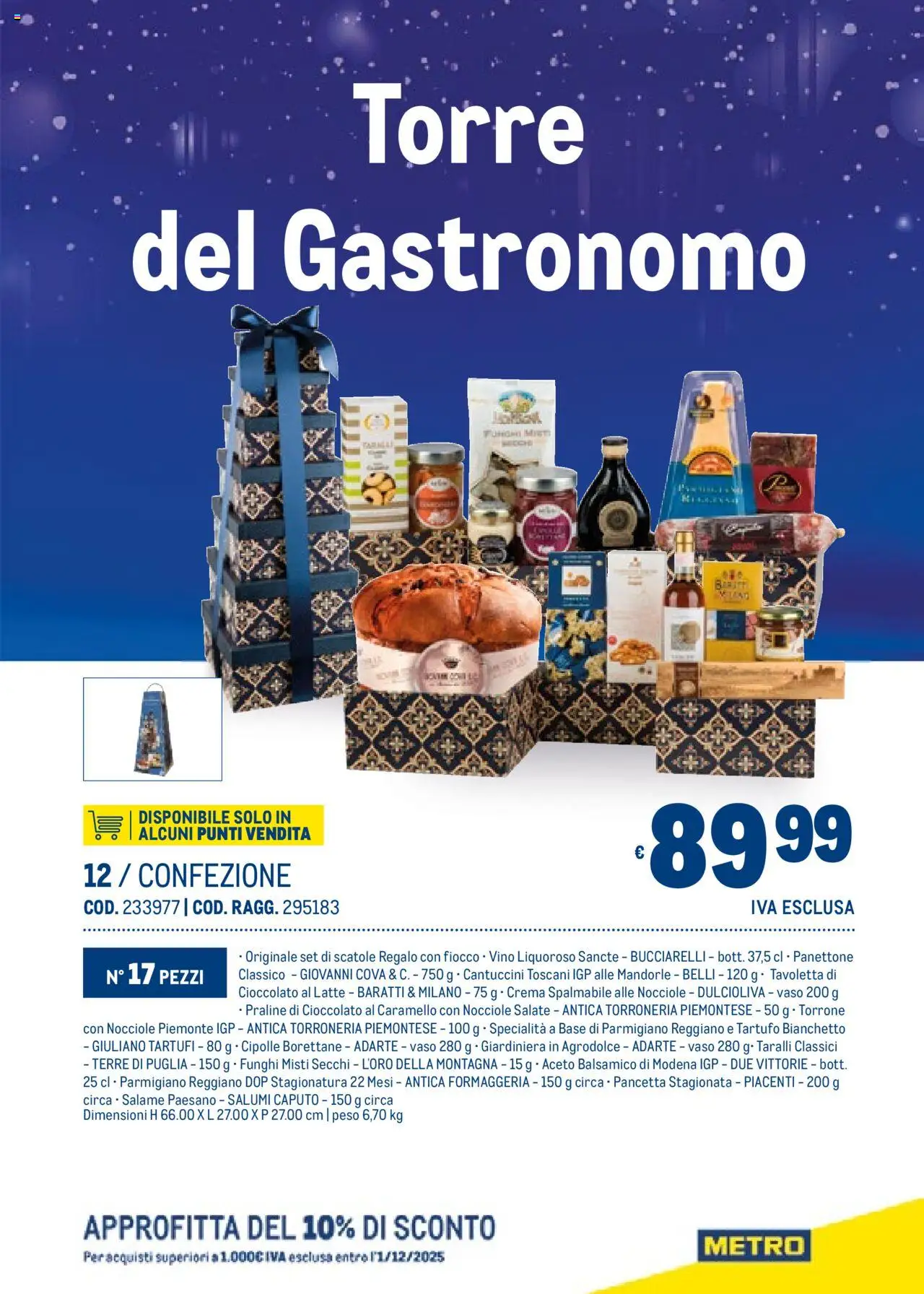 Volantino Metro del 06.11.2025 | Pagina: 15 | Prodotti: Crema, Pancetta, Cipolle, Mandorle