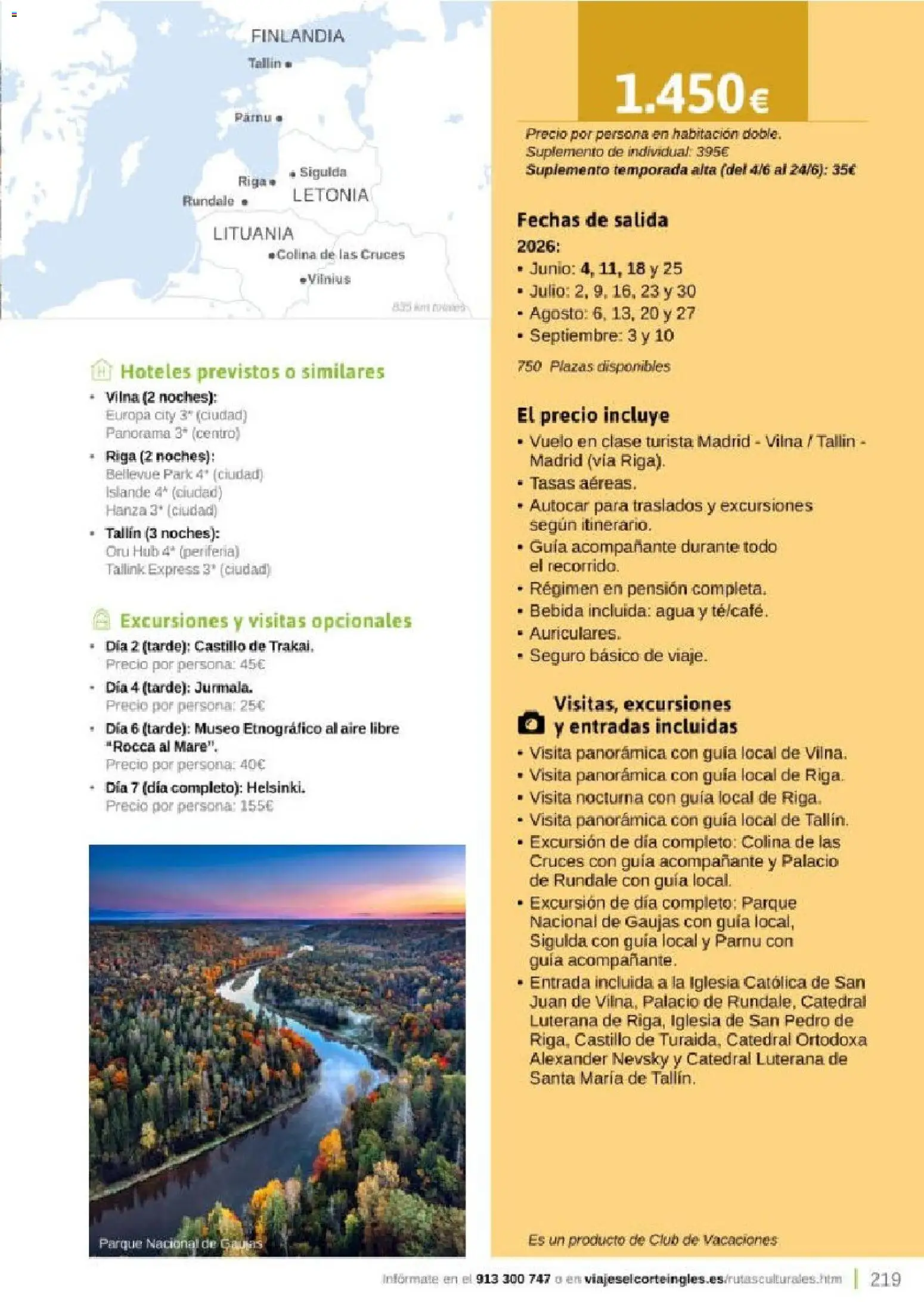 Viajes El Corte Inglés Rutas Culturales de la Comunidad de Madrid │ válido desde el 01.04.2026 | Página: 219